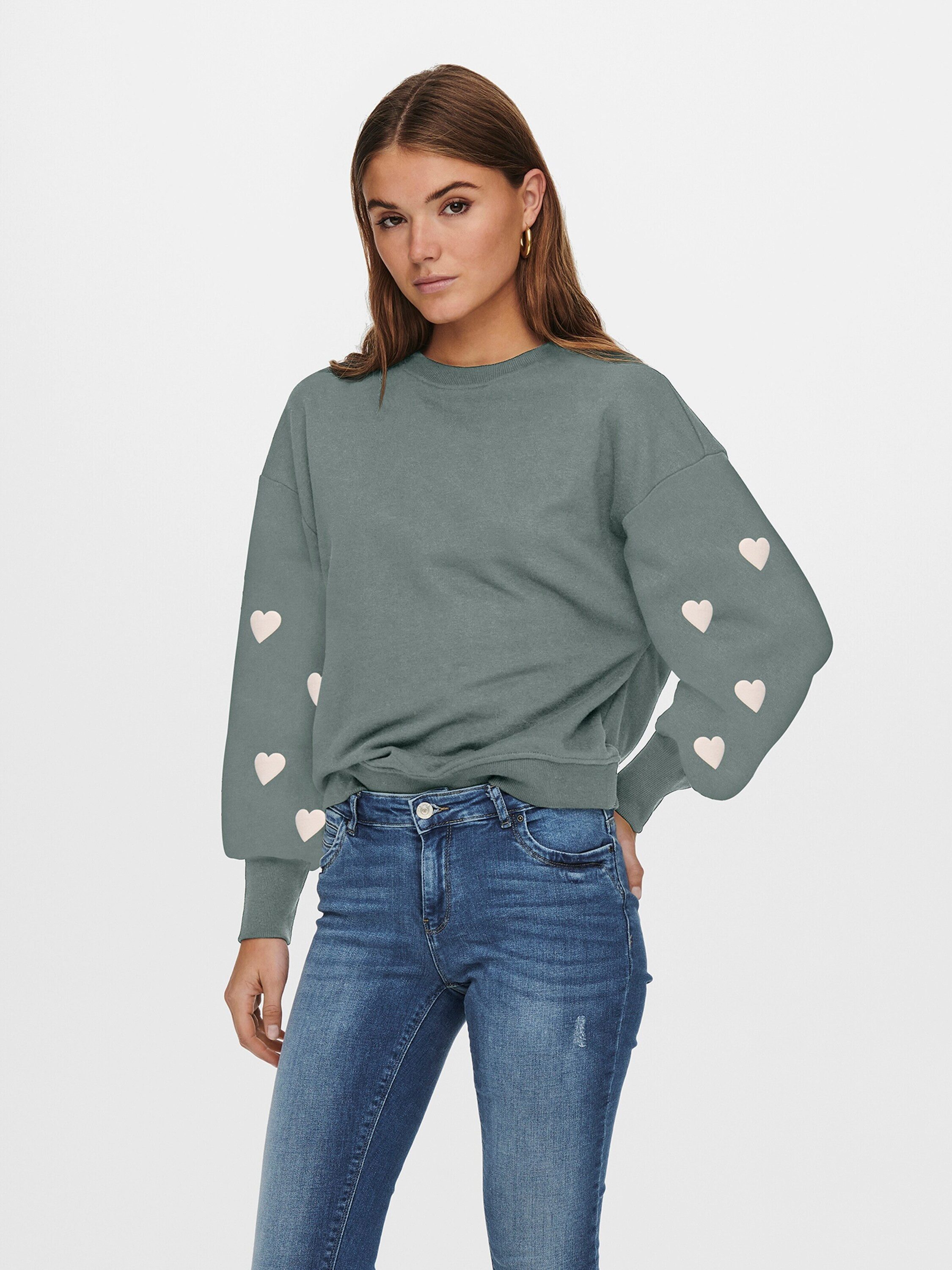 ONLY Sweatshirt ONLBROOKE (1-tlg) Plain/ohne Details