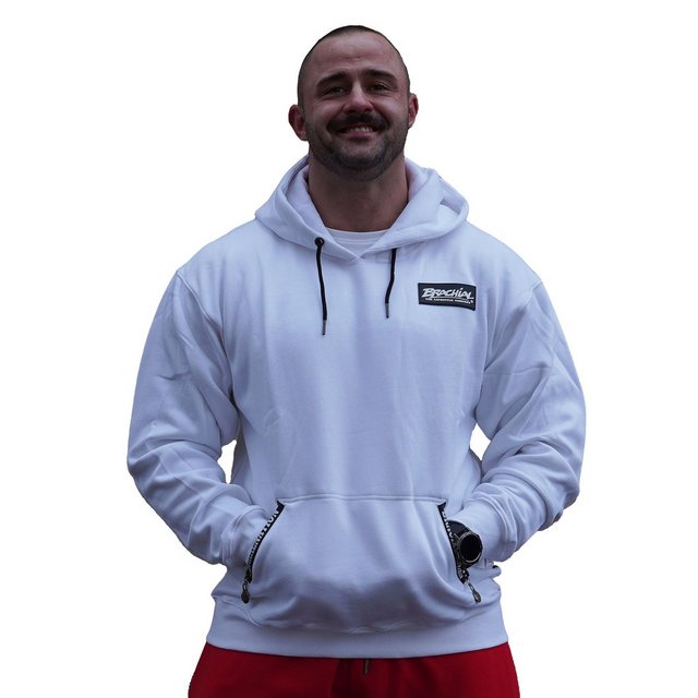 BRACHIAL THE LIFESTYLE COMPANY Kapuzensweatshirt Brachial Hoody "Rude" weiß günstig online kaufen