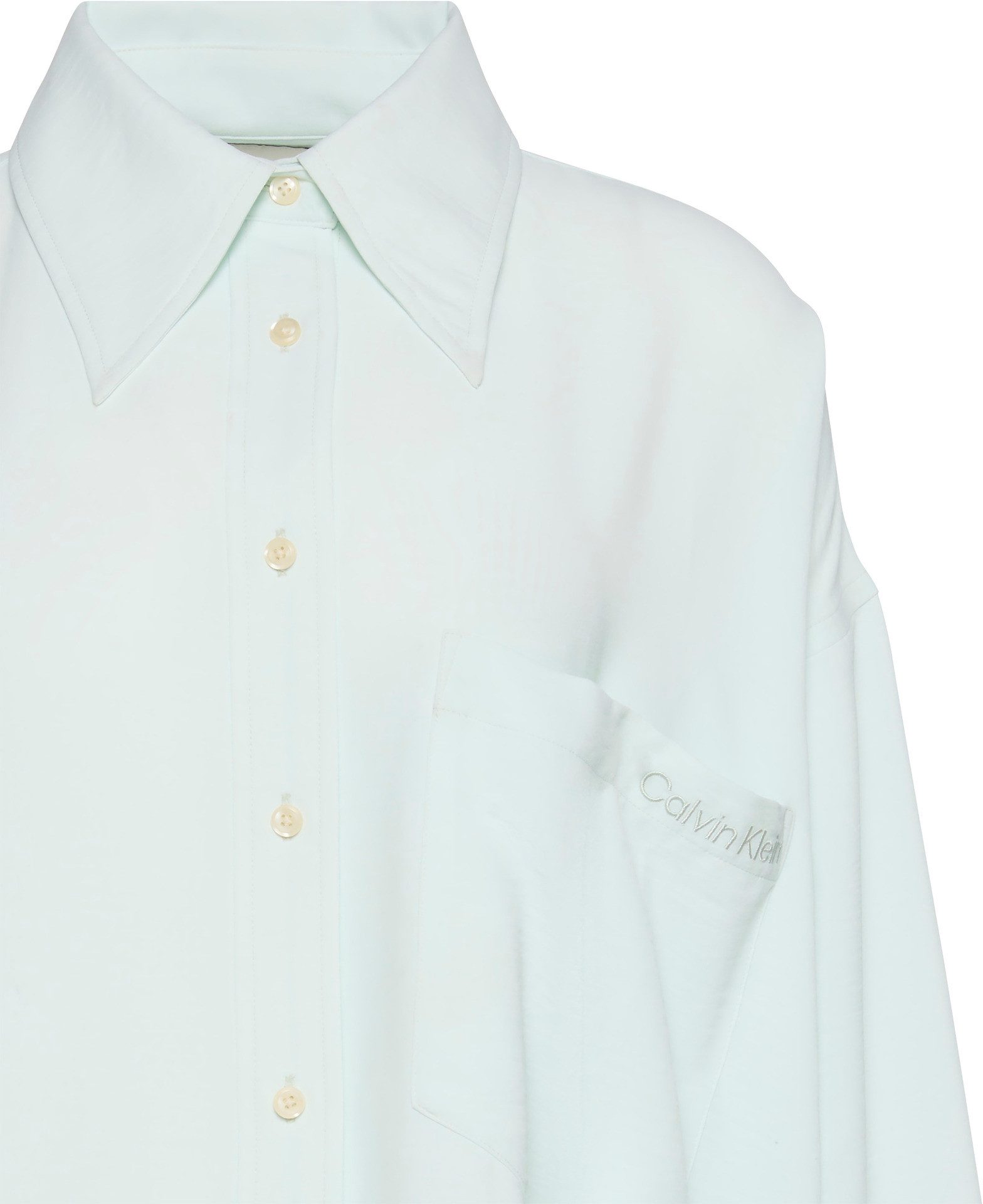 Calvin Klein Jeans Hemdbluse GAUZE SHIRT Mit Rundhalsausschnitt