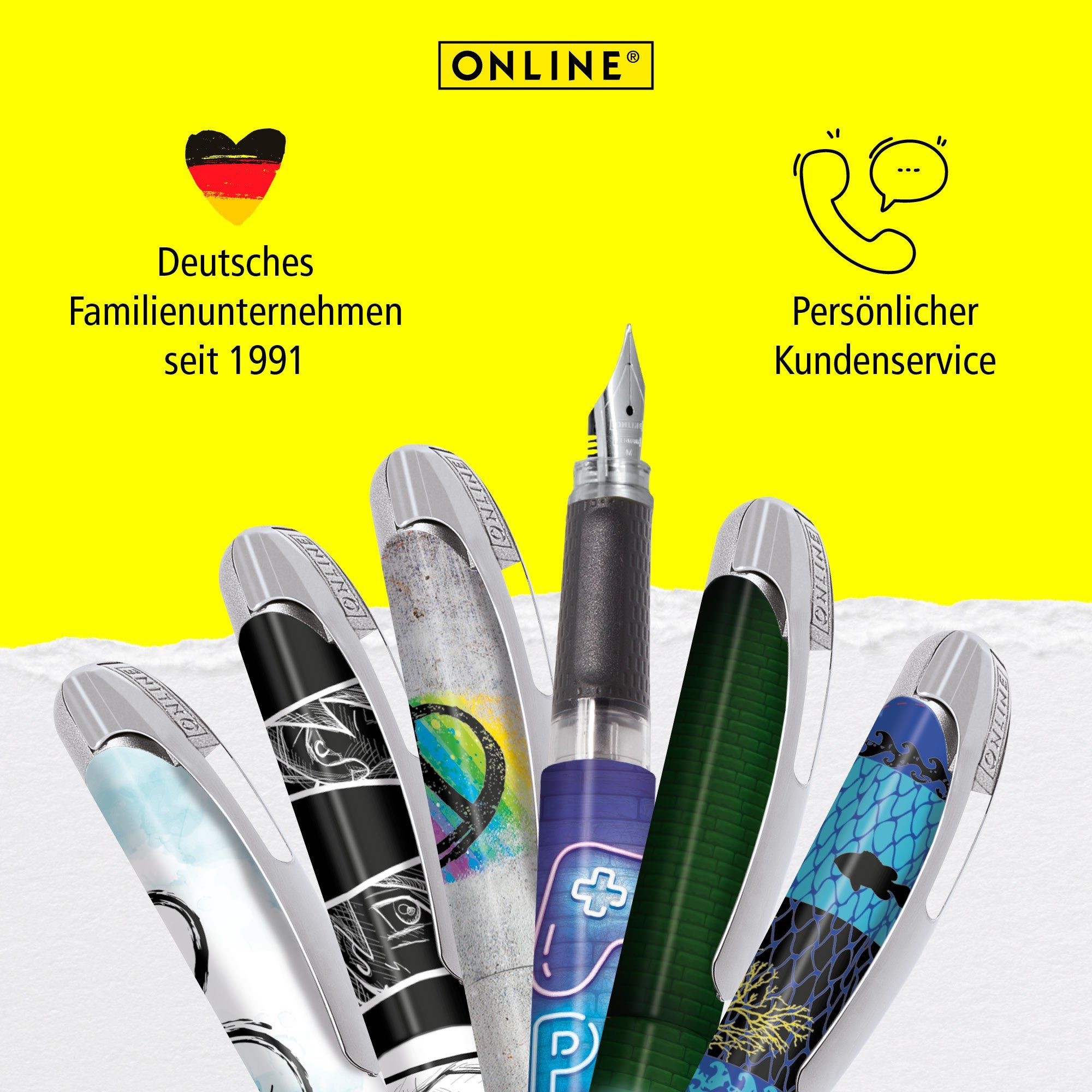 Online Pen Füller College ergonomisch, Deutschland ideal in für Schule, die Freedom Füllhalter, hergestellt