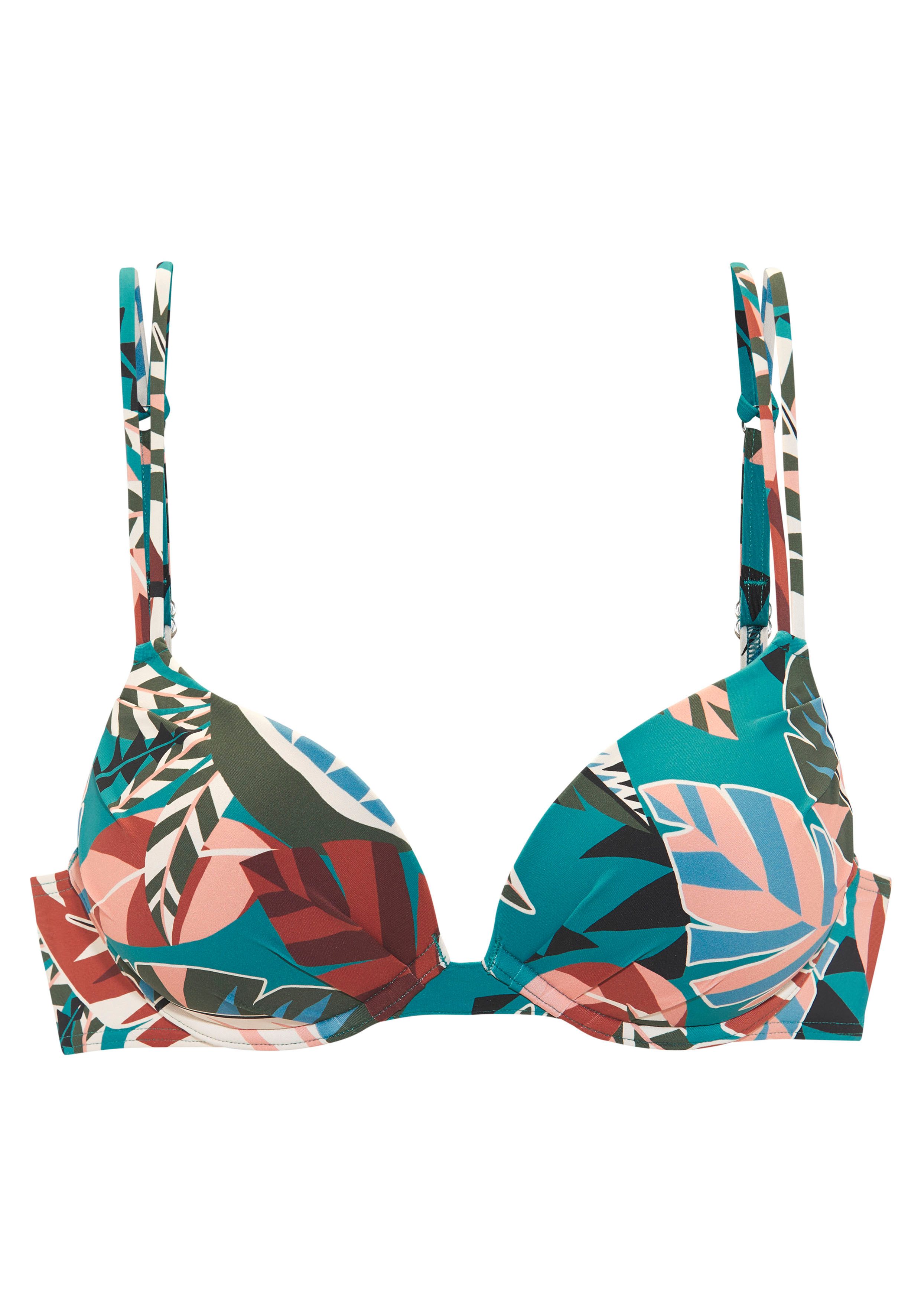 Buffalo Push-Up-Bikini-Top Moana, mit modernem Allover-Print