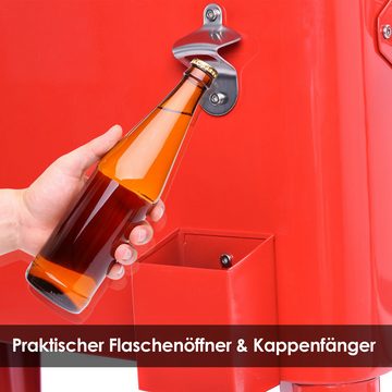 COSTWAY Kühlbox, 76L Kühlwagen mit Ablassstopfen & Flaschenöffner, Camping
