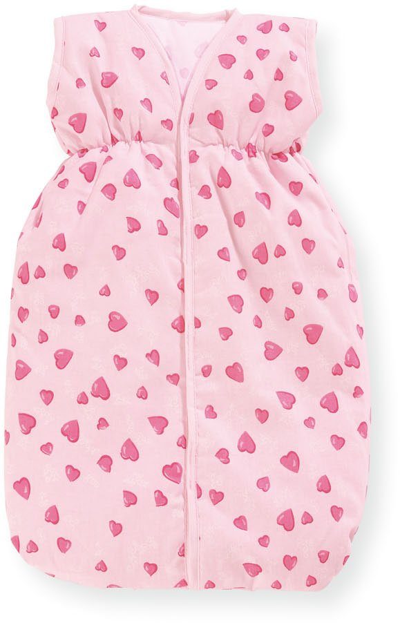 Image of Pinolino® Puppen Schlafsack »Herzchen, rosa«, Made in Europe