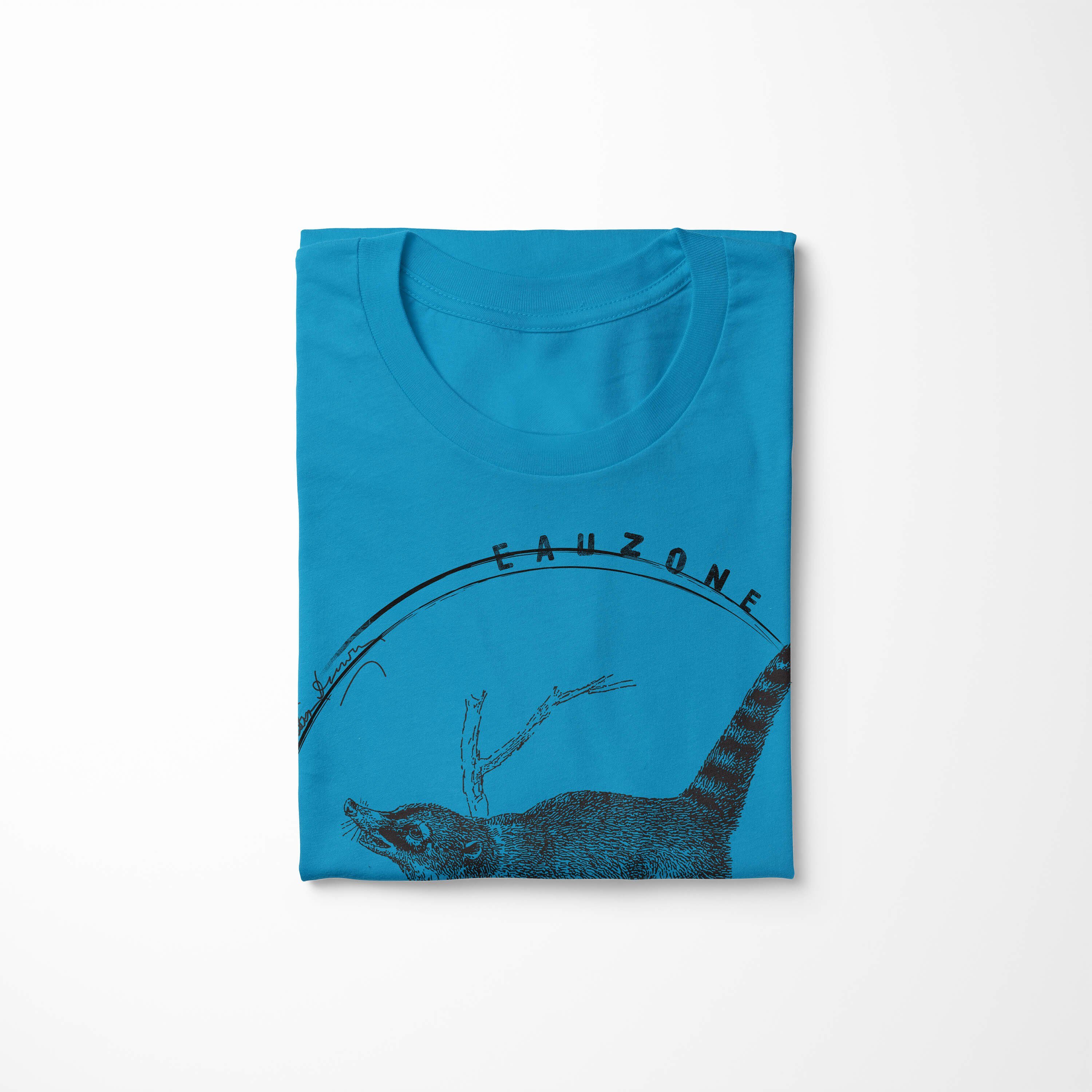 T-Shirt Atoll Herren Sinus T-Shirt Art Evolution Nasenbär