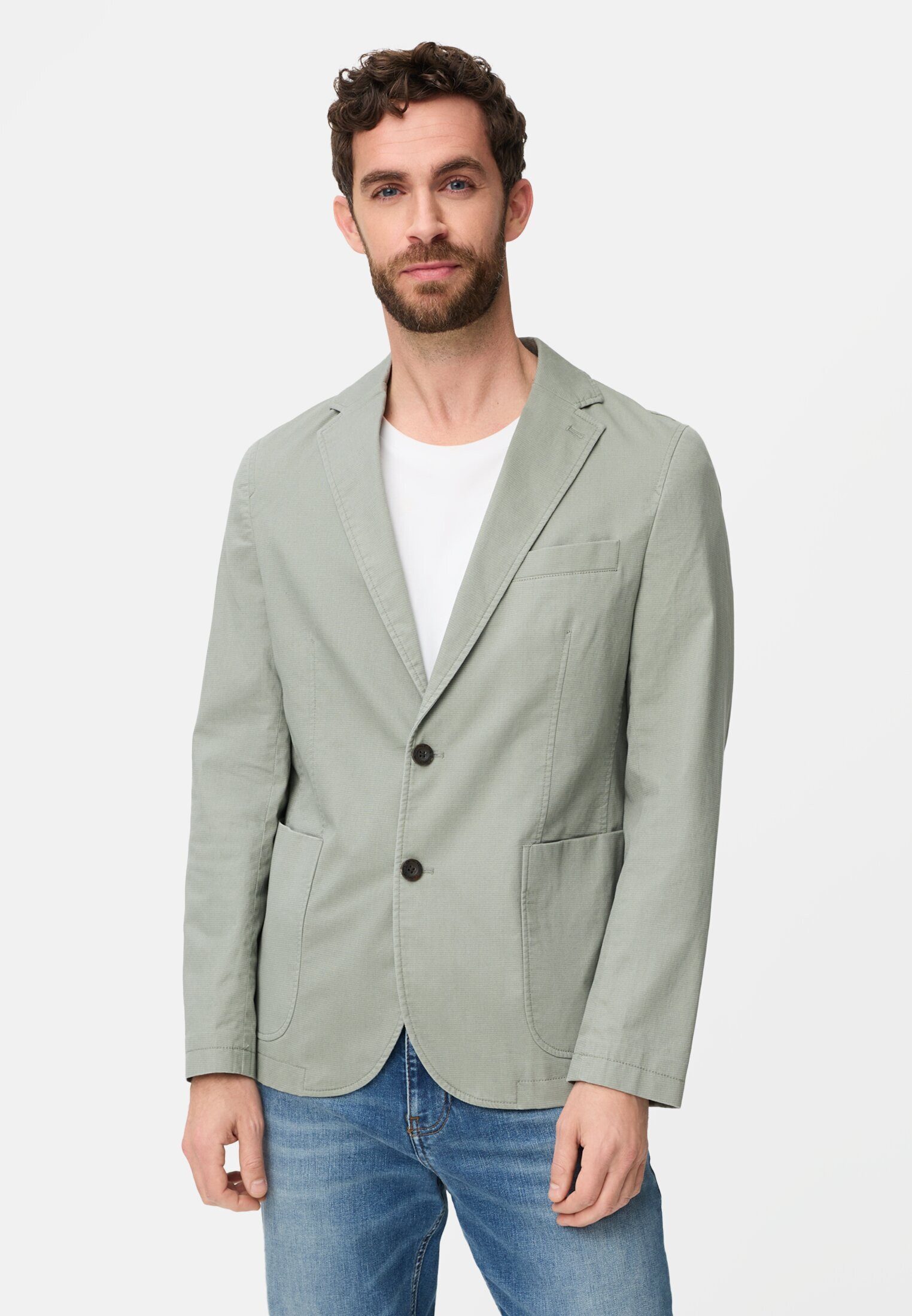 camel active Baumwollsakko mit Sicherheitstasche Langarm Blazer_Jackenblazer