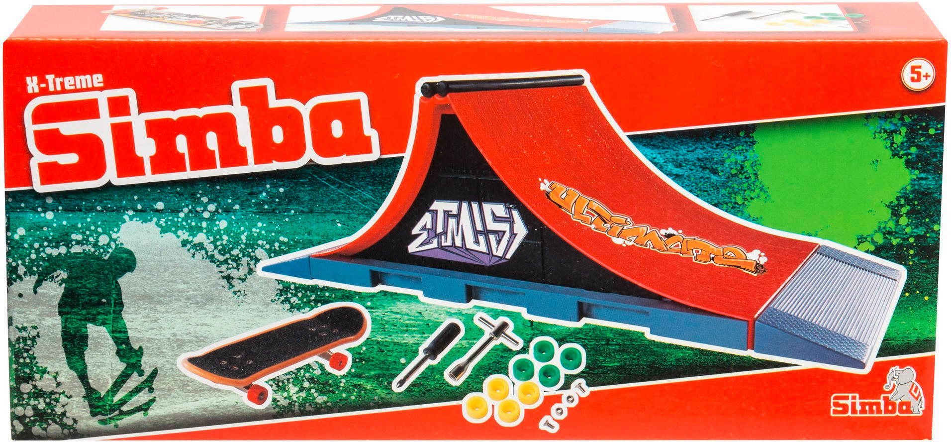 SIMBA Fingerskateboard Simba Spielzeug Spielwelt Finger Skateboard Rampe Ul günstig online kaufen