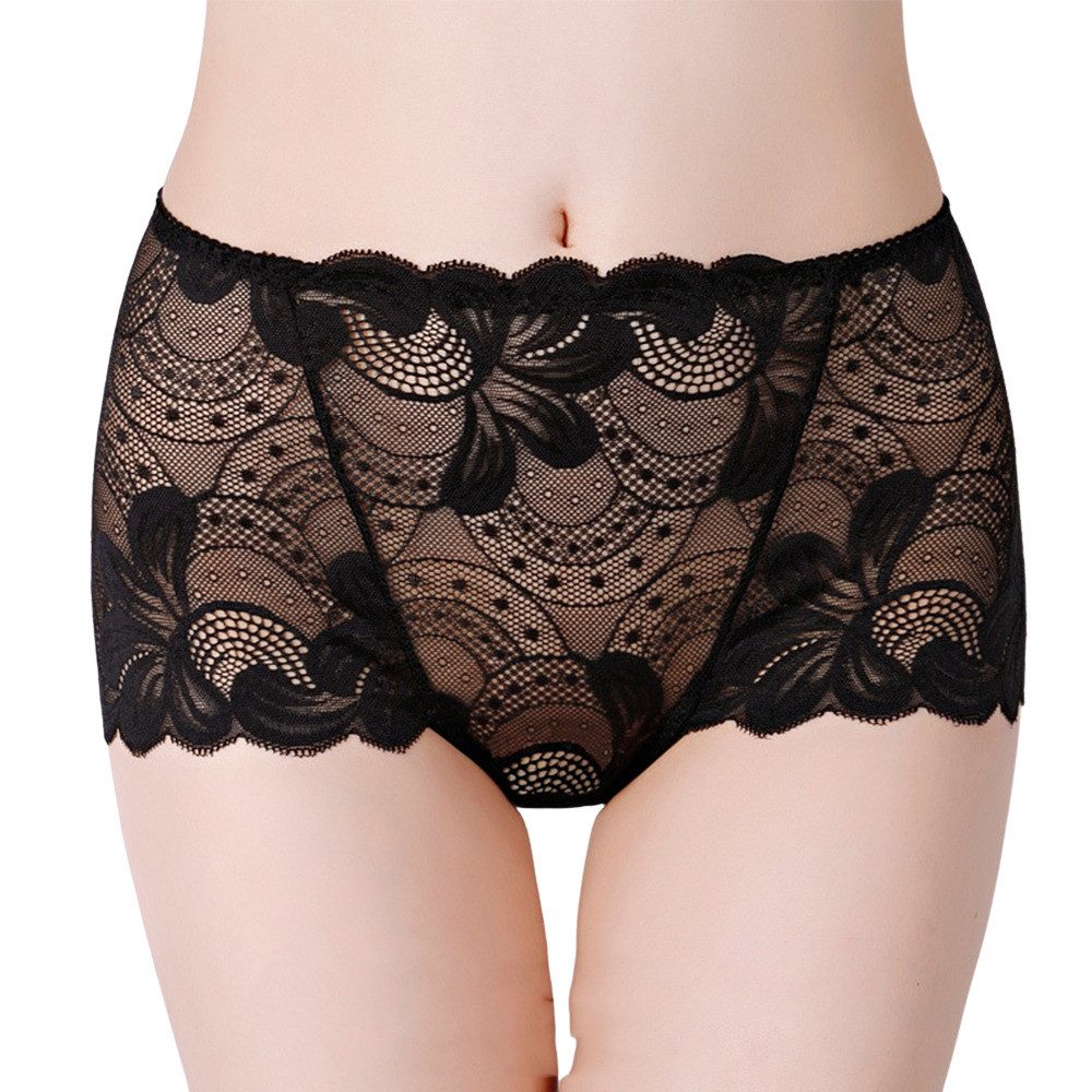 Taillenslip Damen Spitzen-Panty Sexy Hipster Unterwäsche