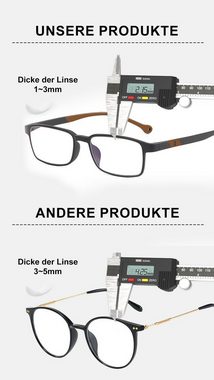 PACIEA Lesebrille Blaulichtfilter Schmal Ultraleicht&dünn Blendfrei Damen Herren