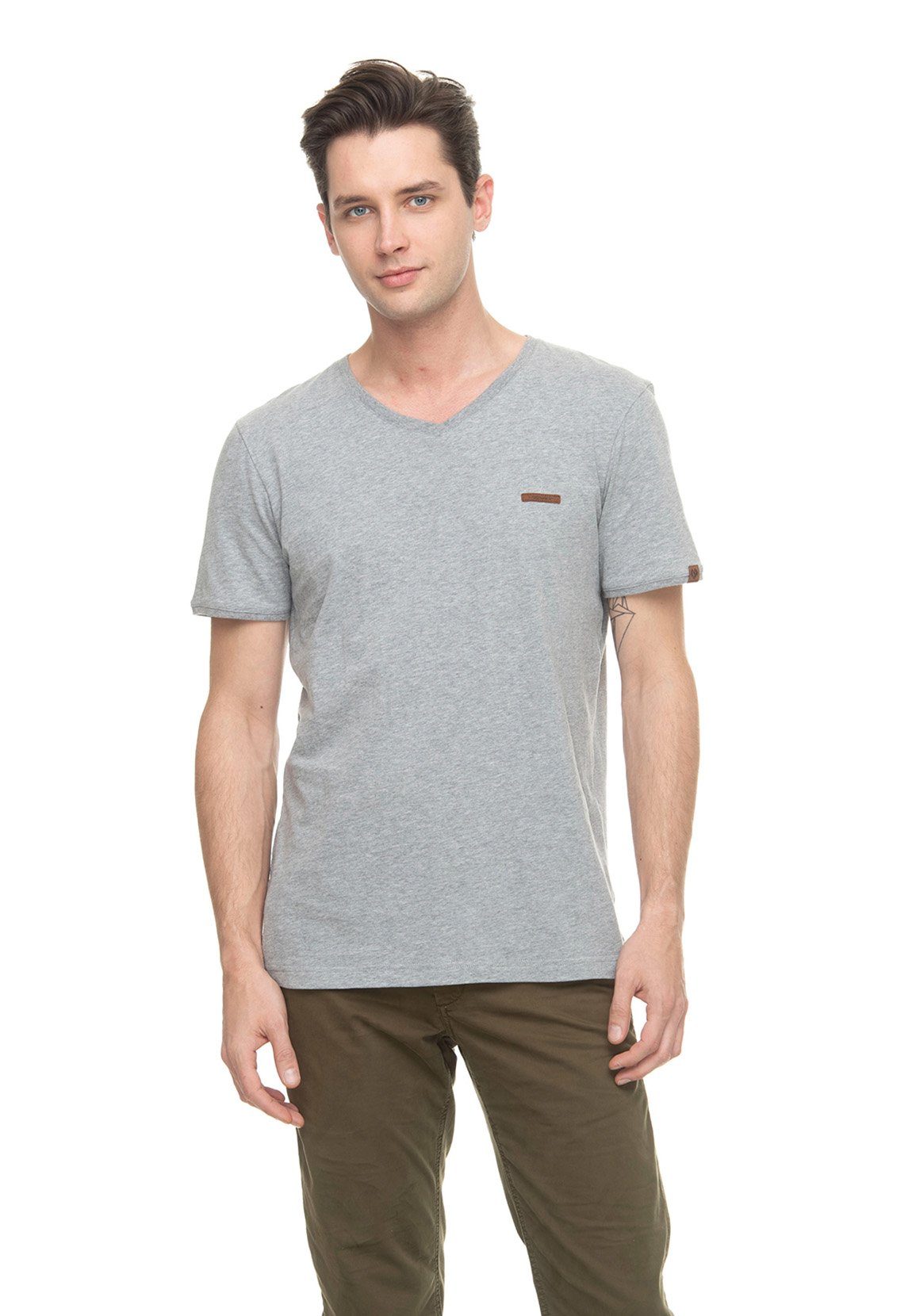 Ragwear T-Shirt Ragwear T-Shirt Herren VIENIE 1922-15002 Grau Grey 3000