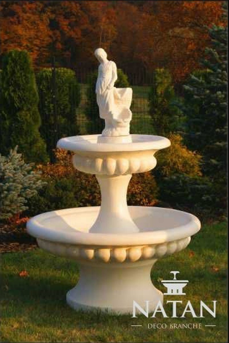 JVmoebel Skulptur Zierbrunnen Skulptur Brunnen Deko Garten Fontaine Teich Neu | Skulpturen