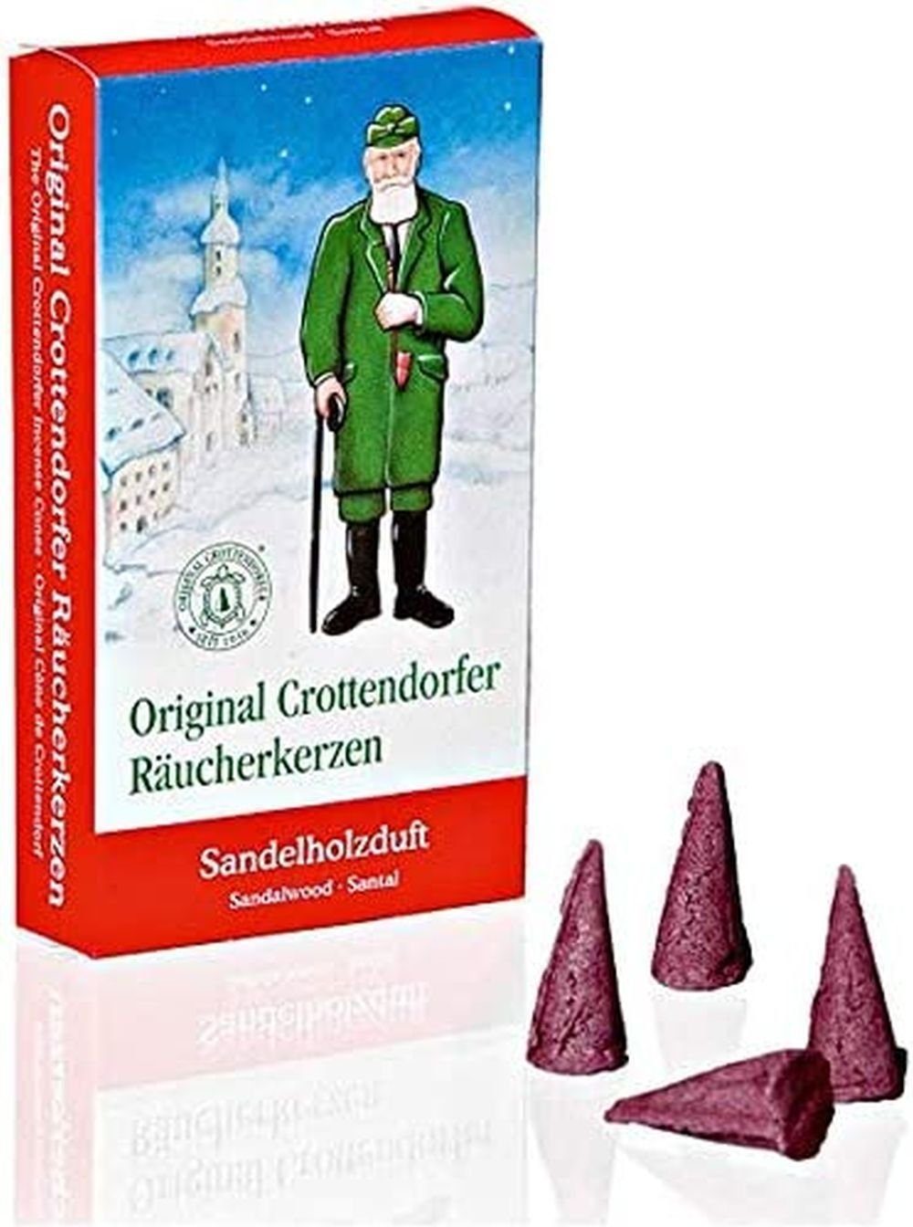 Crottendorfer Räucherkegel 10 Päckchen Räucherkerzen - 5 x Weihrauch, 5 x Sandelholz