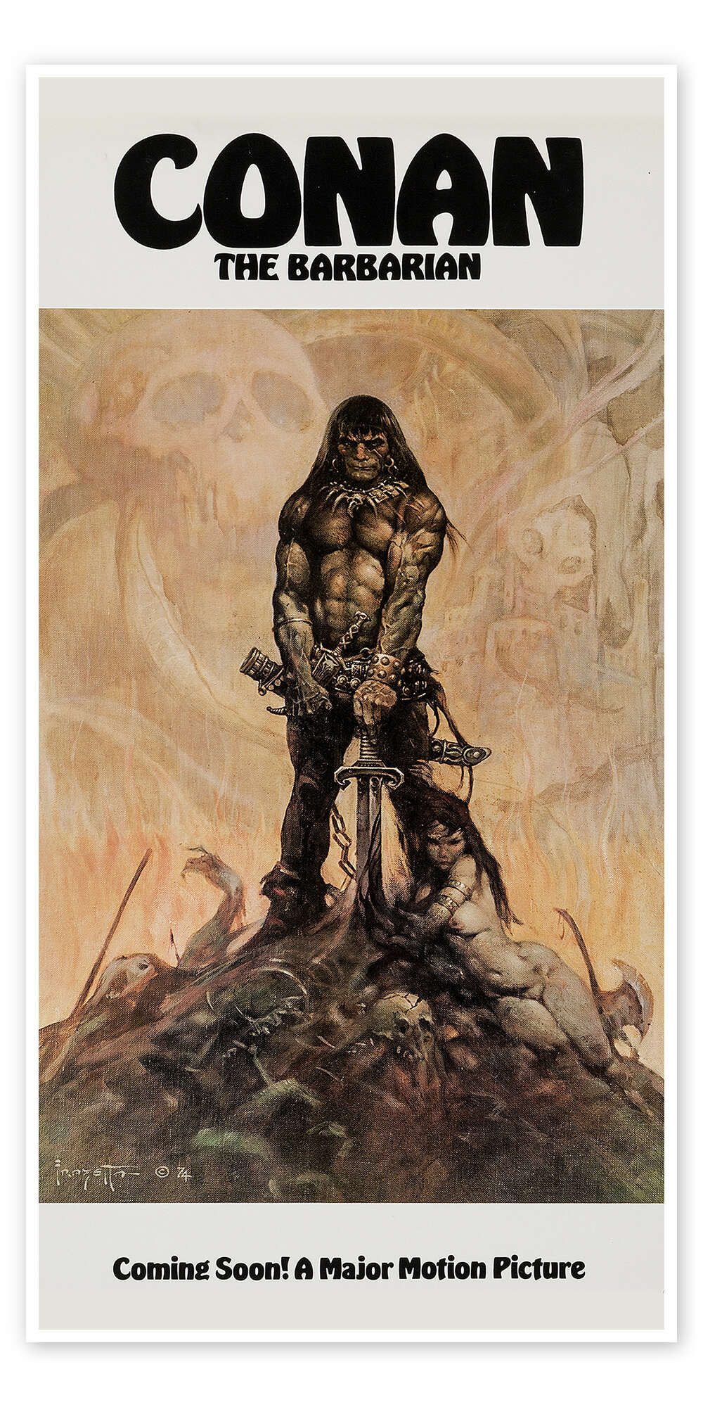 Posterlounge Wandbild Conan der Barbar, Vintage Entertainment Collection, erhältlich als Poster, Leinwandbild, Wandsticker oder Acrylglasbild