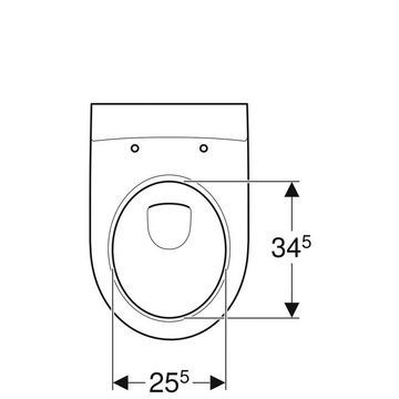 GEBERIT Tiefspül-WC »iCon«, wandhängend, geschlossene Form, Rimfree, weiß