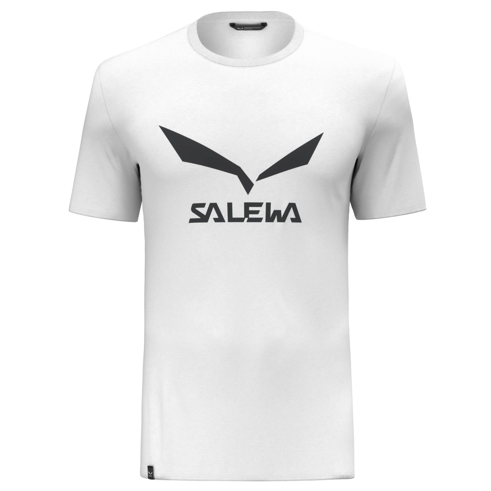 Salewa T-Shirt Salewa M Solidlogo Dri Release Tee Herren White