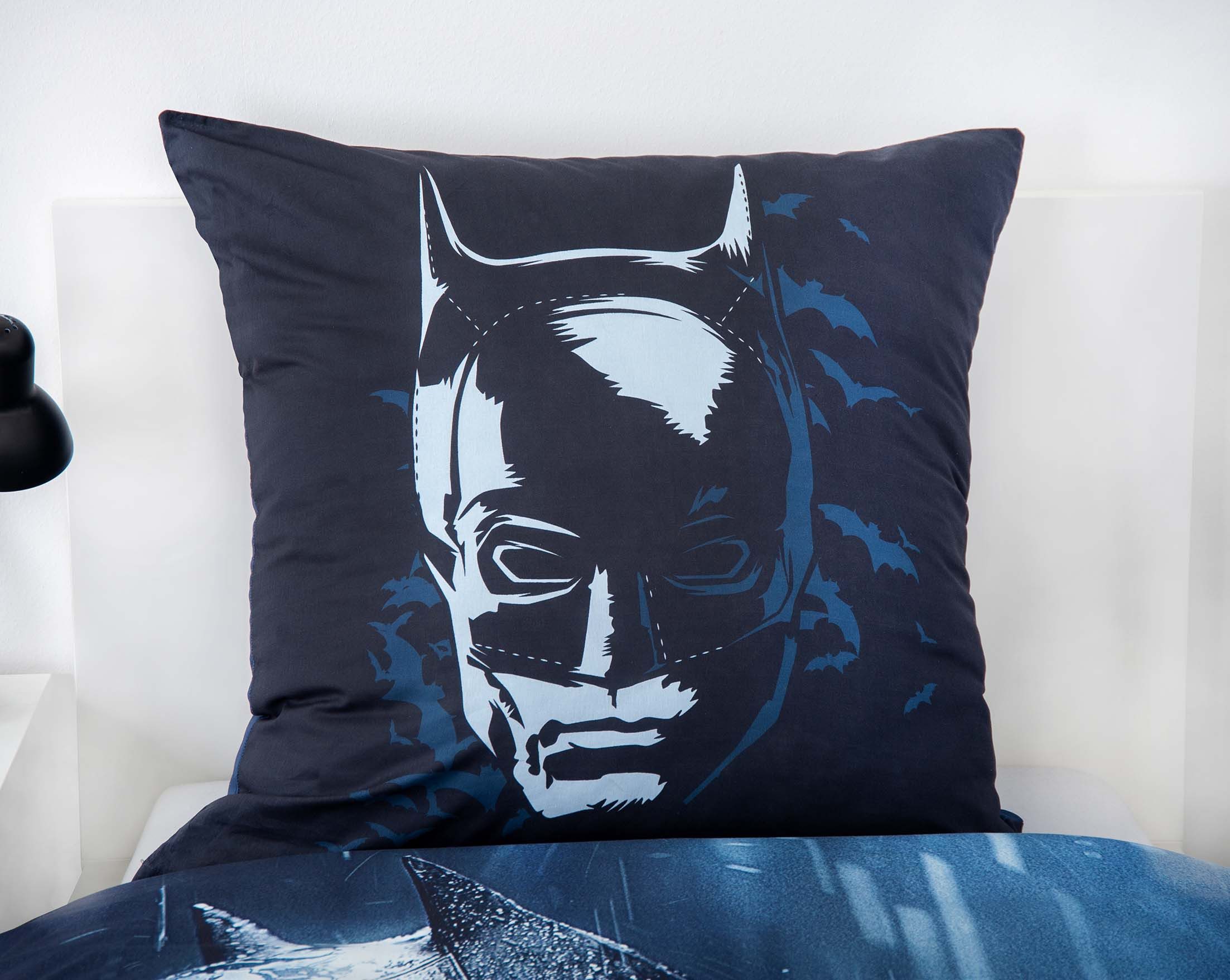Batman Kinderbettwäsche - Classic - 135x200cm + 80x80cm, 100% Baumwolle
