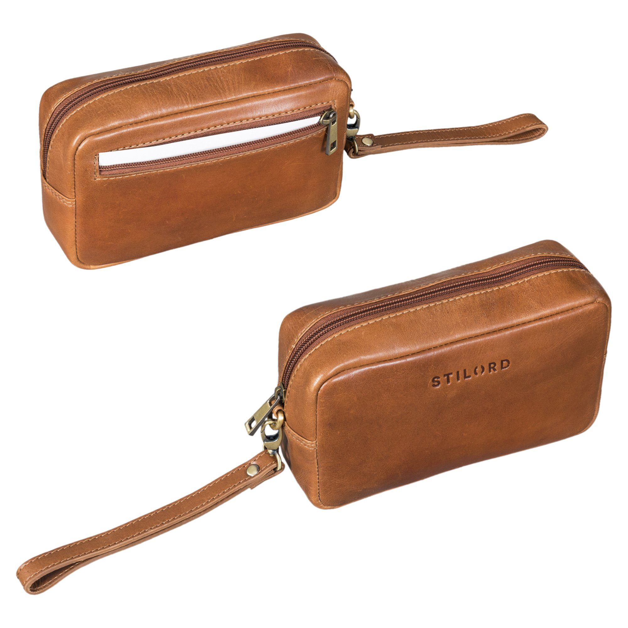 STILORD Handtasche "Larkin" Herren Hand-Gelenk-Tasche Echtleder klein günstig online kaufen