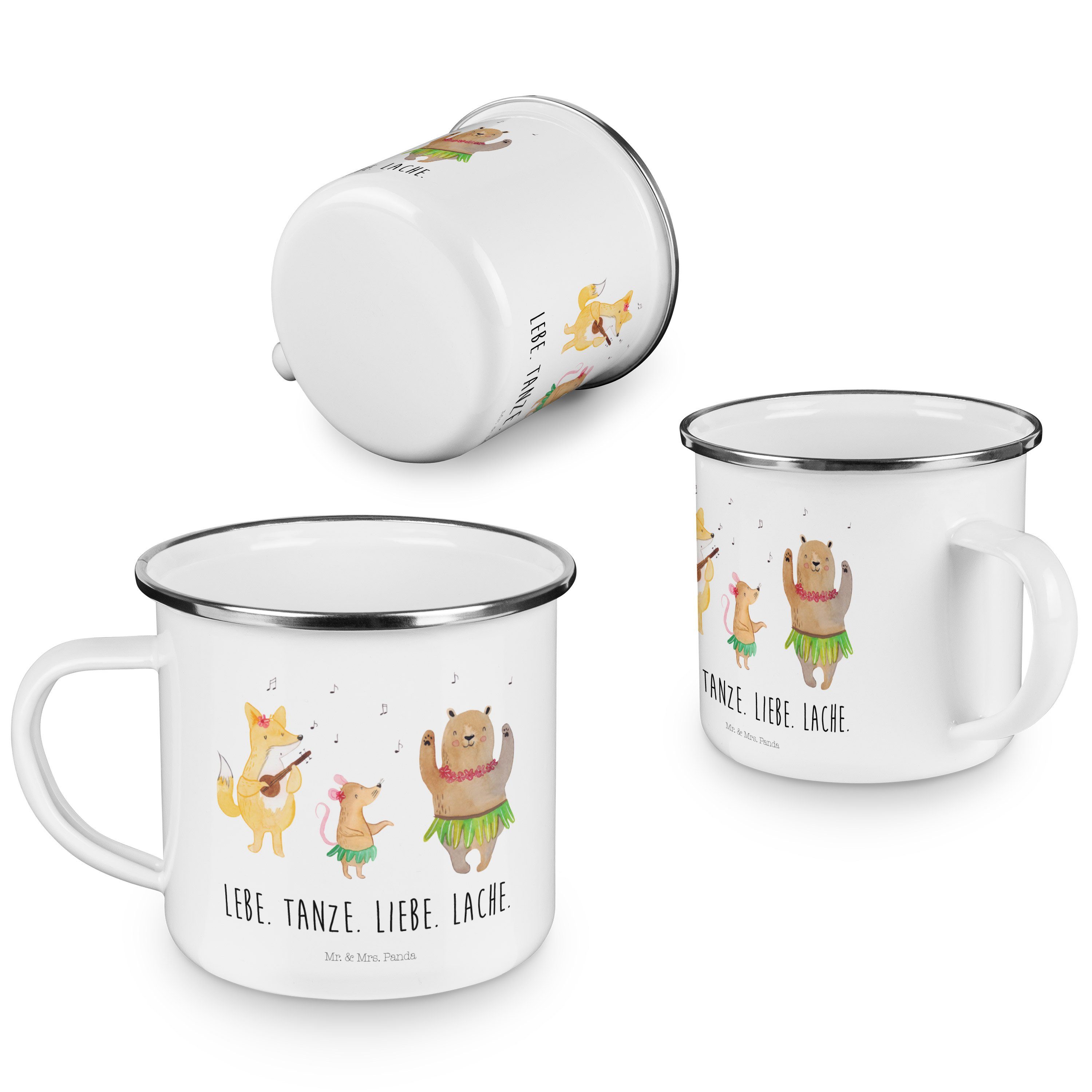 - - Kaffee Panda Waldtiere Emaille Laune, Mrs. Weiß Geschenk, Mus, Mr. Aloha Becher Gute Blechtasse, &