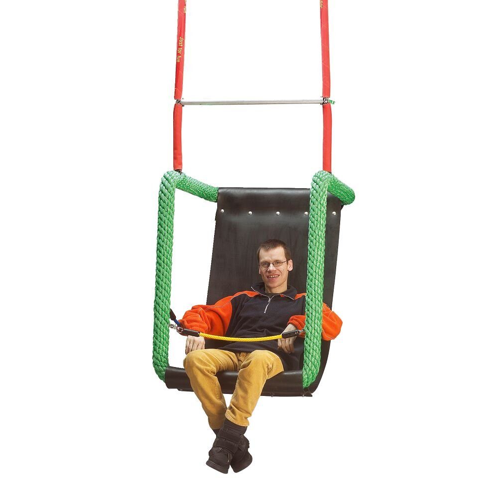 Huck Seiltechnik Einzelschaukel Schaukelsitz, Sicherungsketten vorne und an den Seiten