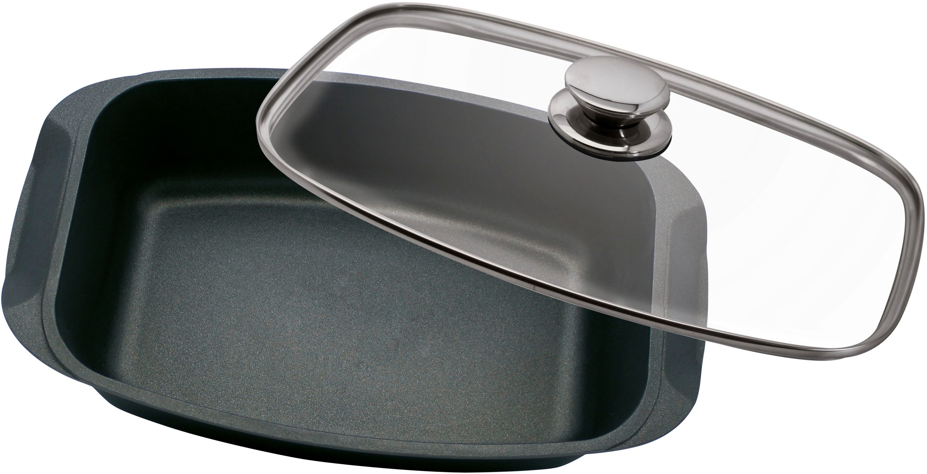 Elo Basic Bräter Universalbräter Quatrorondo, Aluguss 32cm, Aluminiumguss (1-tlg)