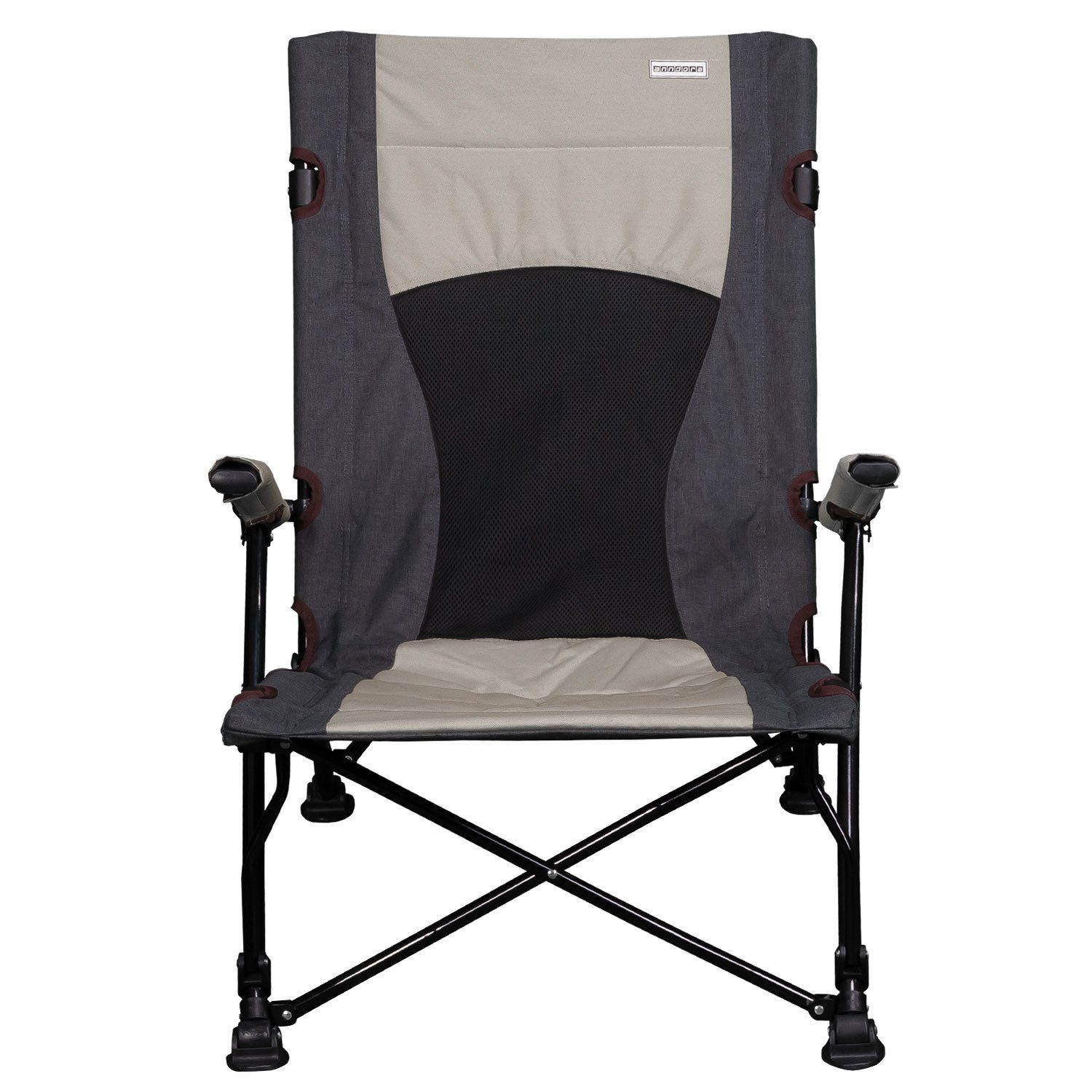 anndora Campingstuhl Angel- und Strandstuhl mit tiefer Sitzhöhe, leicht faltbar - tiefe SItzposition - praktische Schultertasche