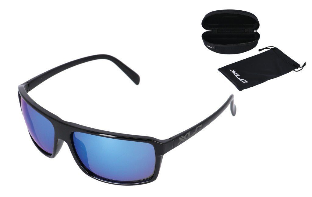 XLC XLC Fahrradbrille Sonnenbrille blau Rahmen GlÃ¤ser verspiegelt schwarz Phoenix