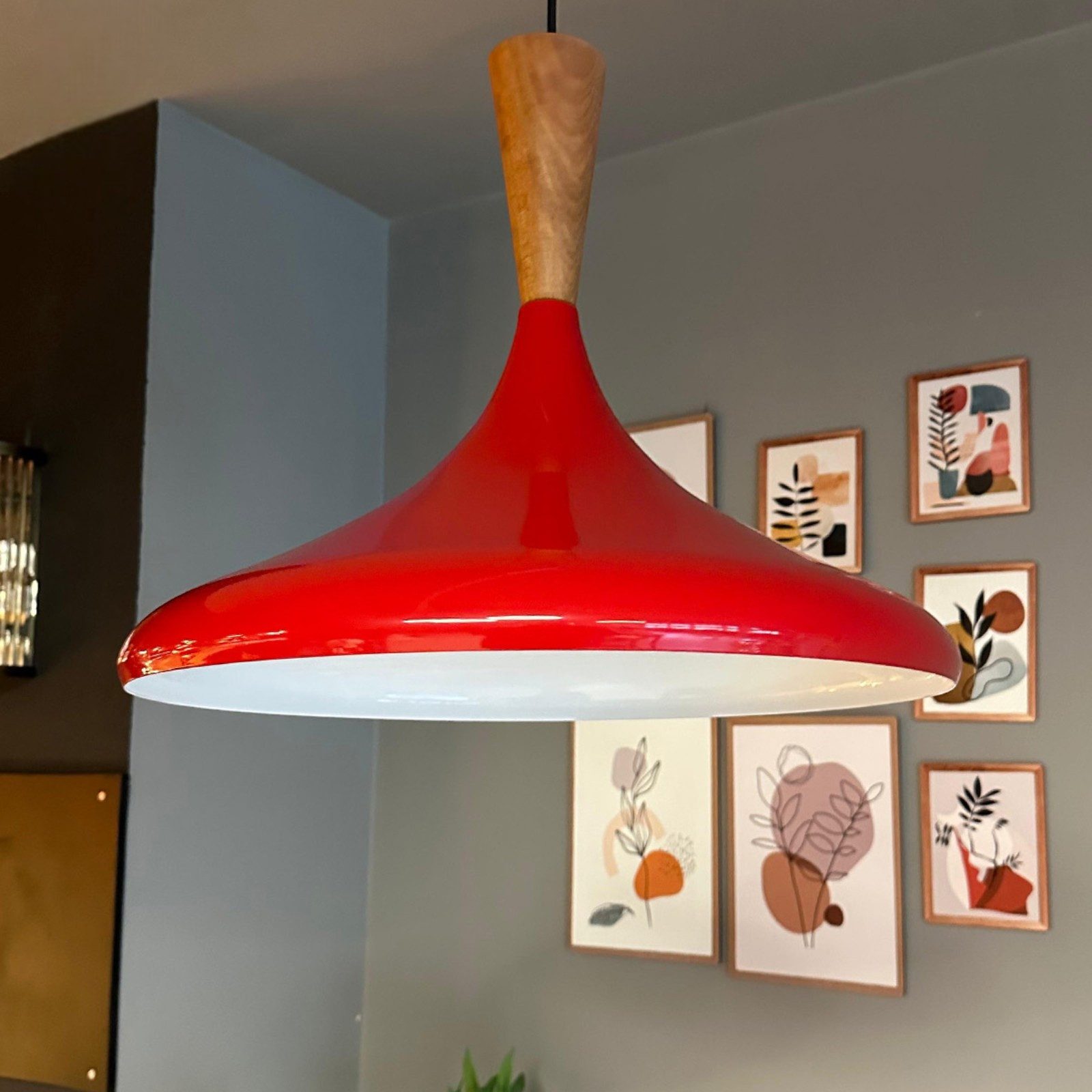 Bamyum Pendelleuchte Pendelleuchte Ø45 cm, Metall Hängelampe, ohne Leuchtmittel