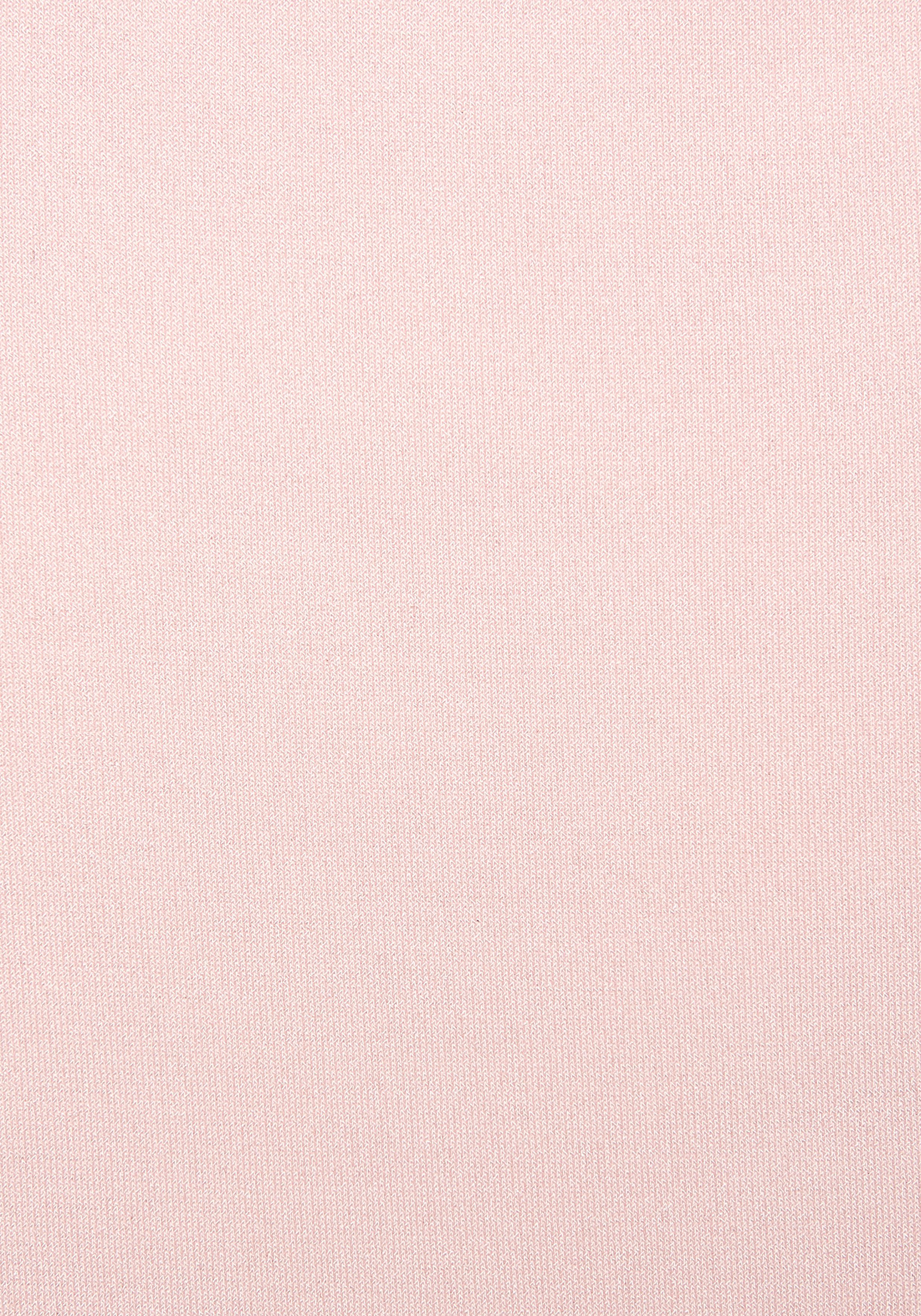 LASCANA T-Shirt aus bügelfreiem Material, elegantes Kurzarmshirt, doppellagig