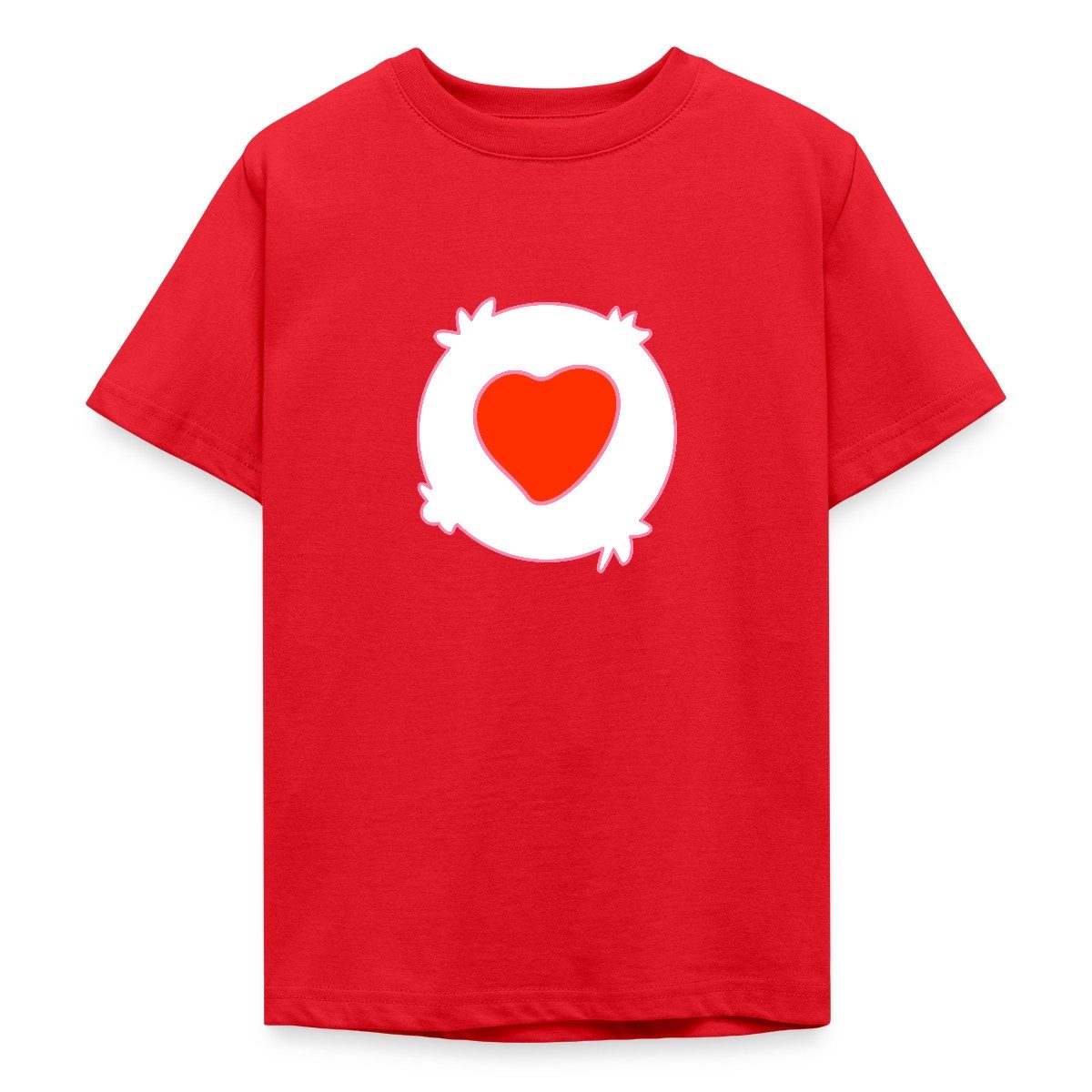 T-Shirt Bärchi Glücksbär Herz Rot Karneval Teenager T-Shirt