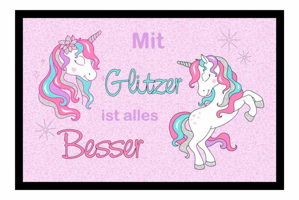 Ladreas Fußmatte Schmutzfangmatte Mit Glitzer ist günstig online kaufen