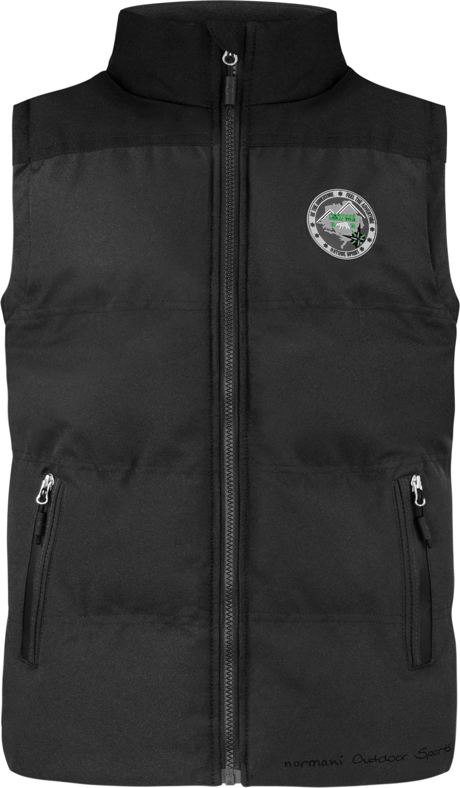 normani Steppweste Kinder Weste Skien (1-tlg) Unisex Wattierte Winterweste - winddichter Bodywarmer Weste mit Kapuze