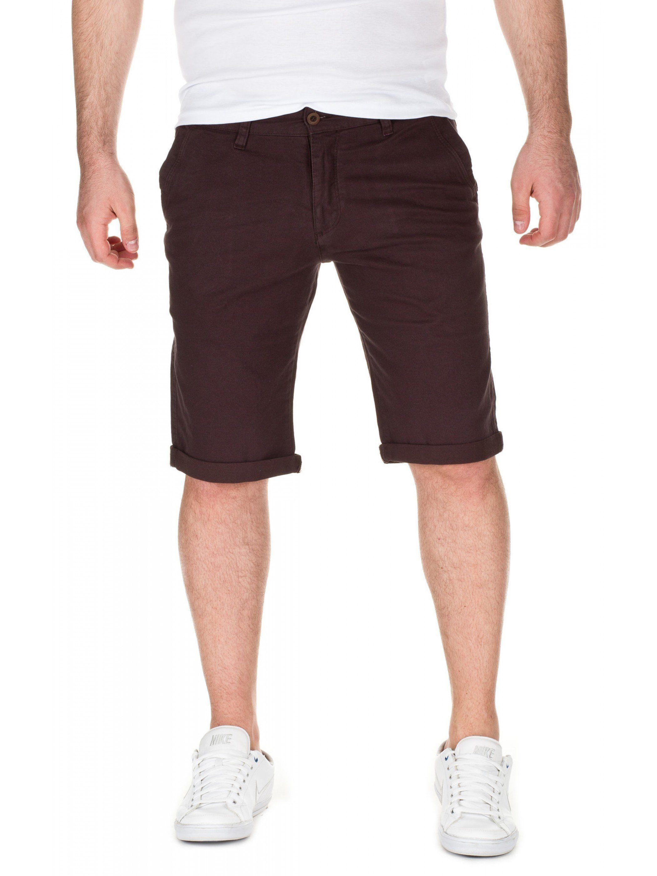WOTEGA Shorts WOTEGA - Chino shorts Alex in Unifarbe Braun (dark brown 81769)