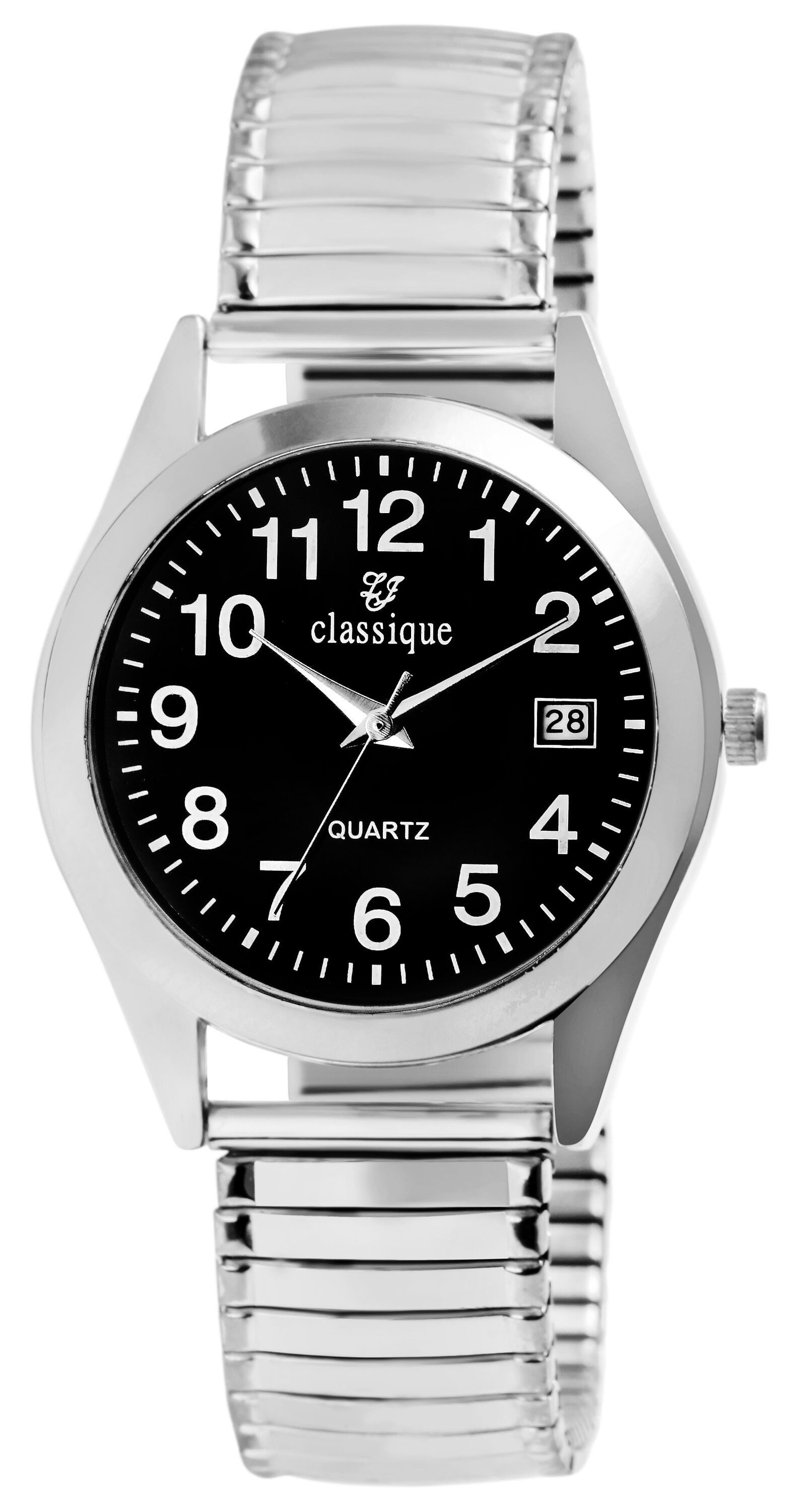 classique Quarzuhr 2700017 Edelstahlzugarmband, Datumsanzeige, herren, günstig online kaufen