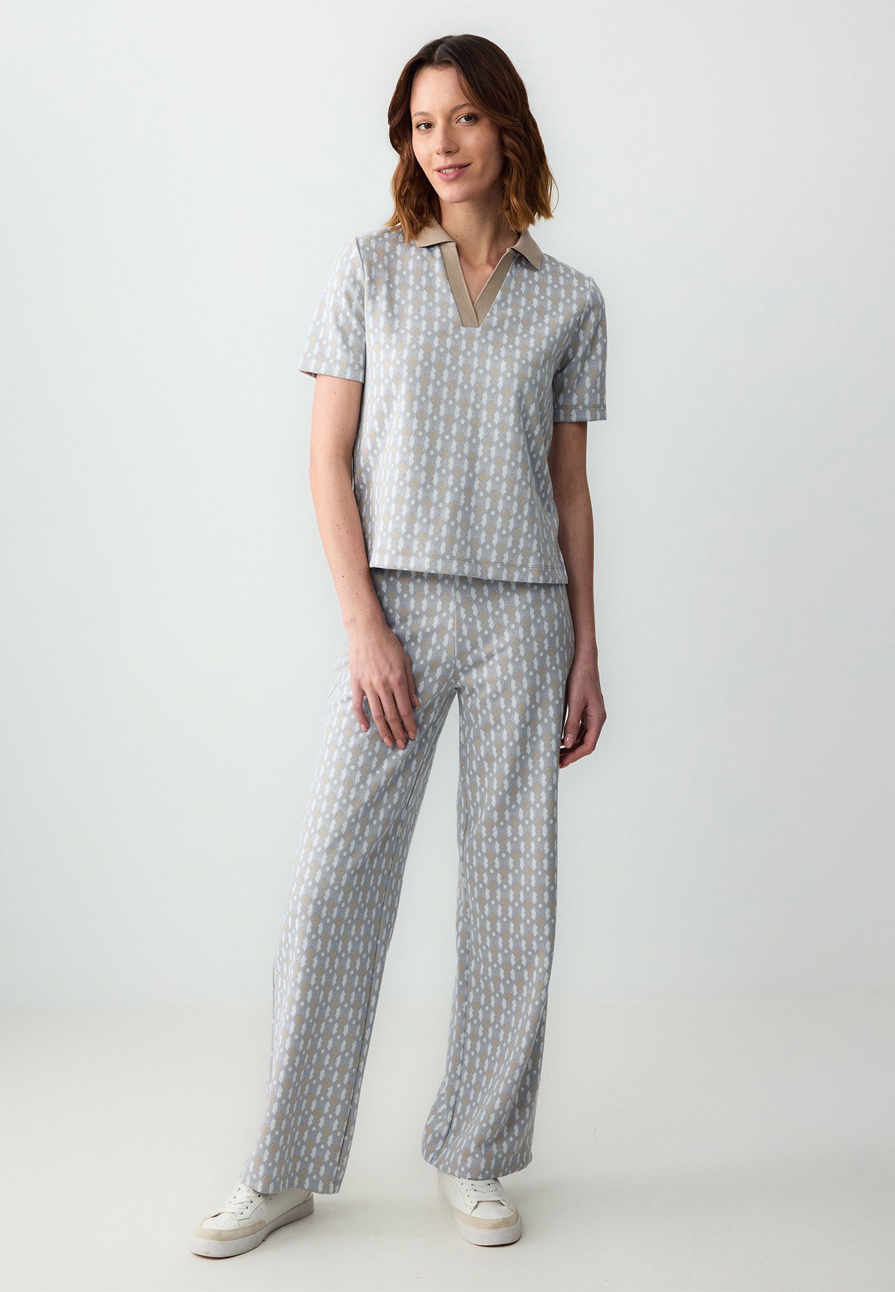 Jimmy Key Strickhose Elegante Beige Hose günstig online kaufen