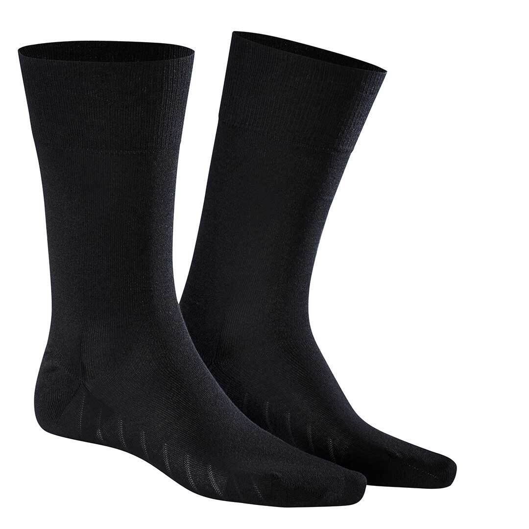 0070 FRESH Herren feuchtigkeitsregulierend Socken KUNERT Basicsocken UP Black (1-Paar)