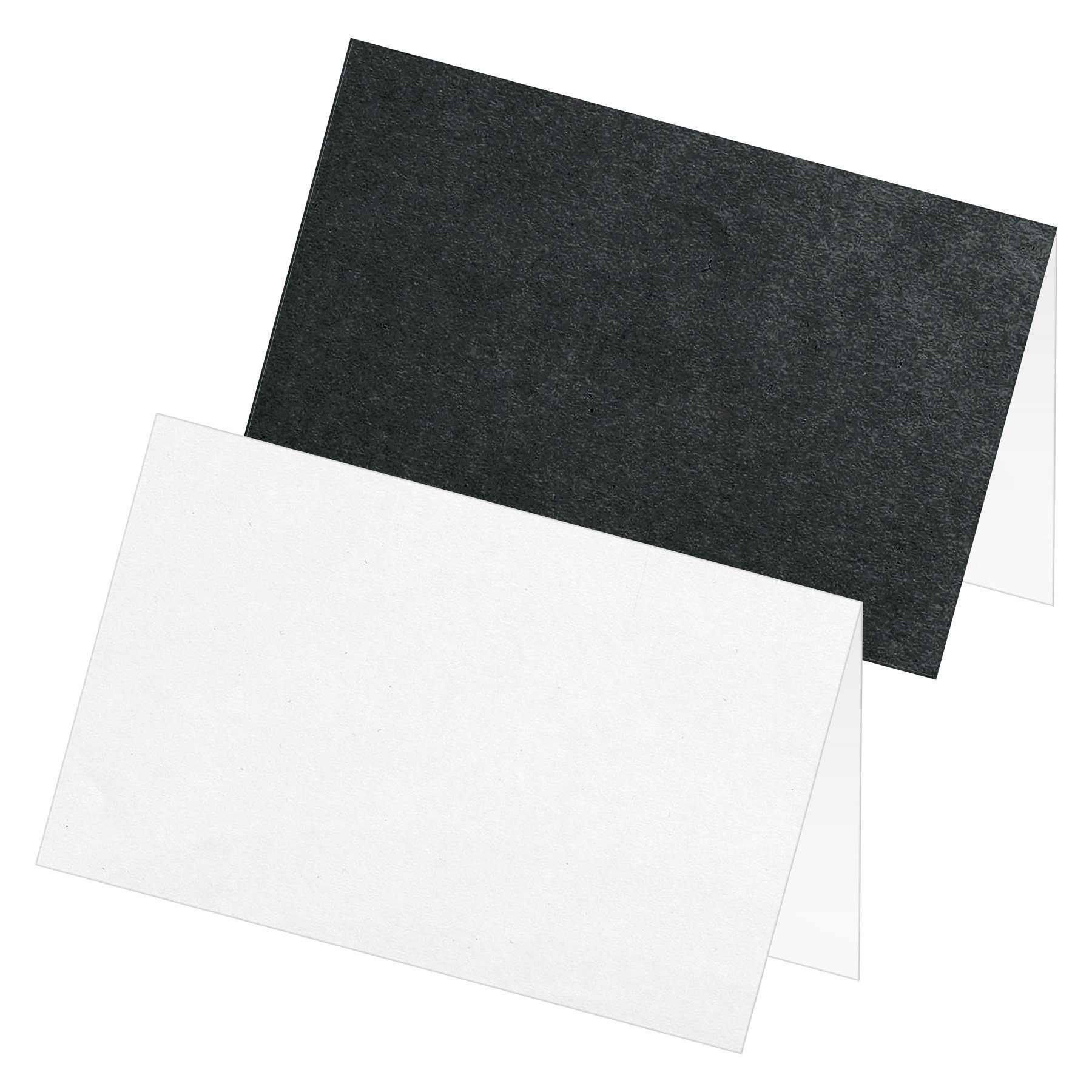 itenga Grußkarten itenga 24x Tischkarte Platzkarte Namensschild weiß grau mit Papierstru