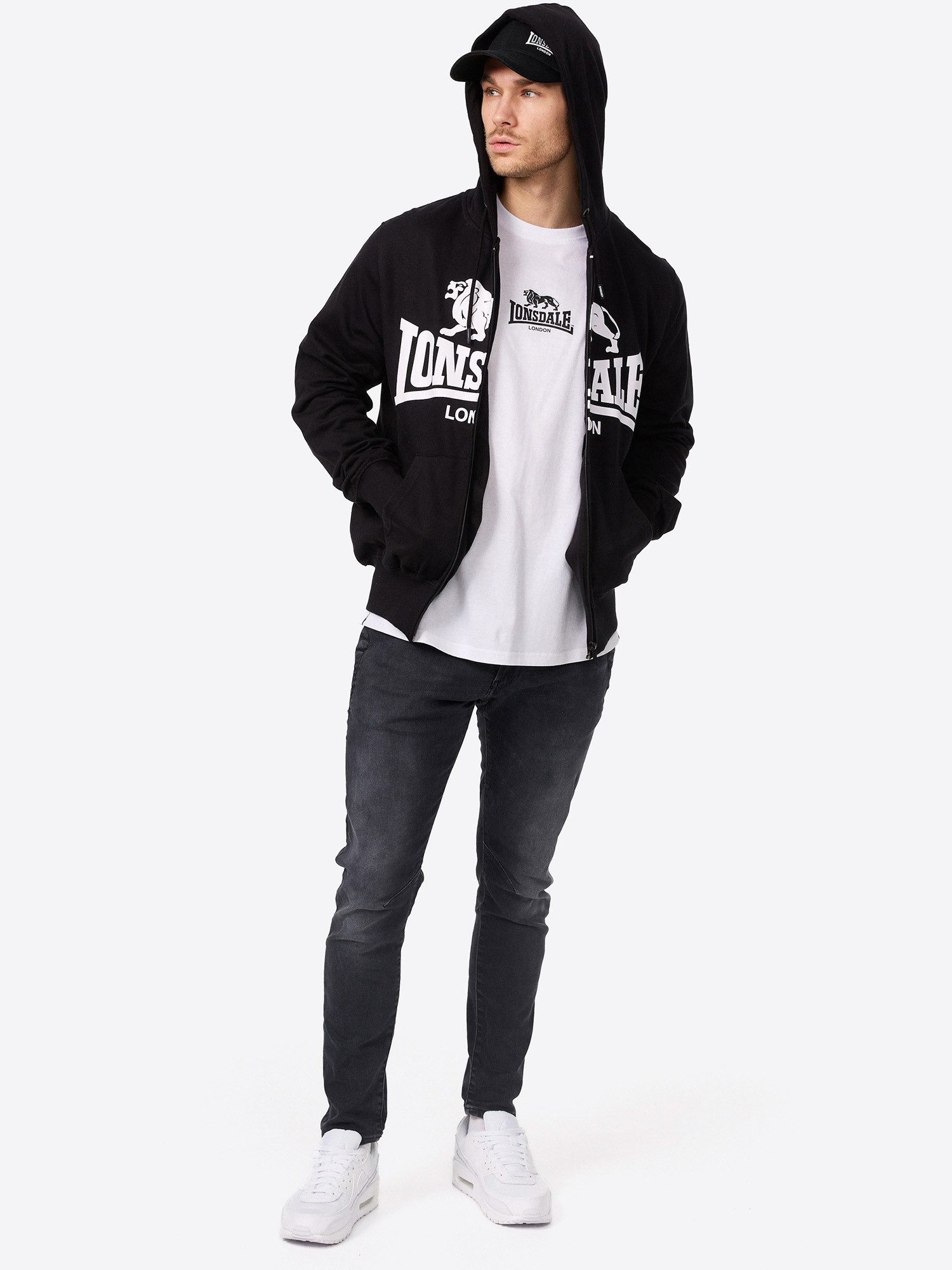 Lonsdale Kapuzensweatjacke KRAFTY (1-tlg)