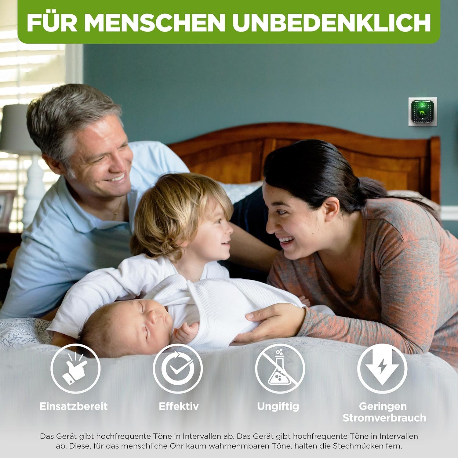 ISOTRONIC Ultraschall-Tierabwehr Isotronic Mückenfrei 230V, 1-tlg.