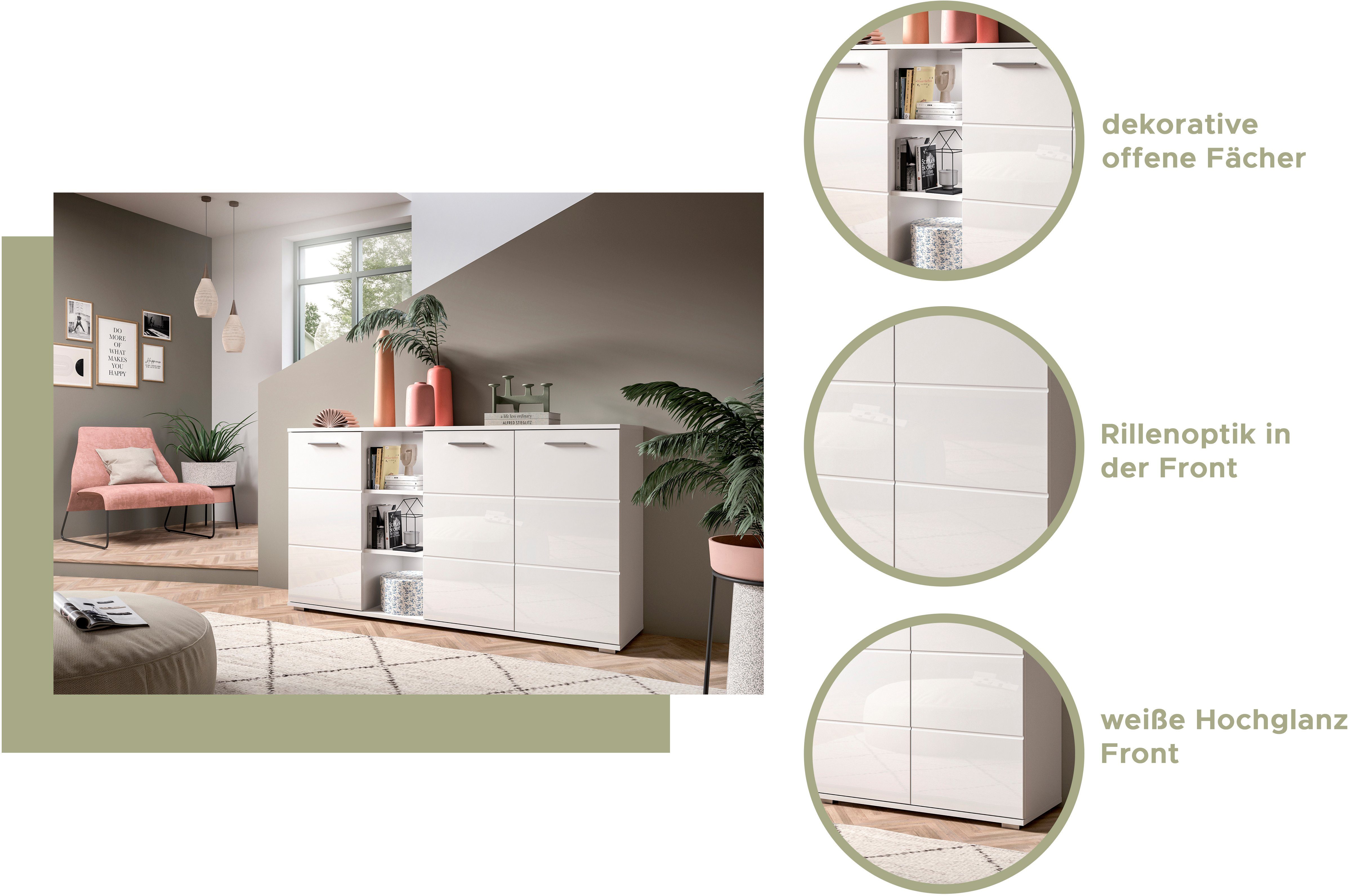 ca. Valge, cm INOSIGN Breite 110 Highboard