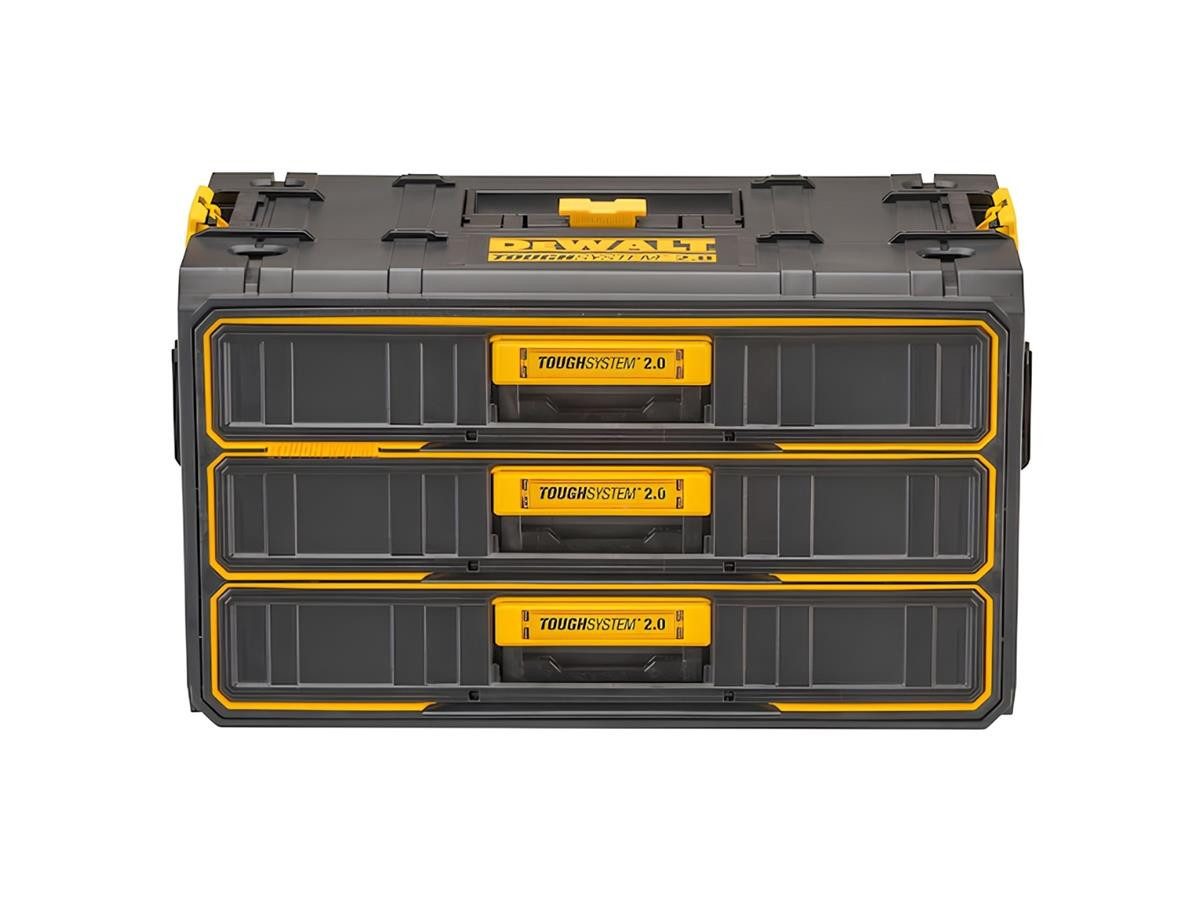 DeWalt Werkzeugkoffer ToughSystem Modul mit 3 Schubfaechern, stapelbar, 22 kg Belastbarkeit pro Schubfach