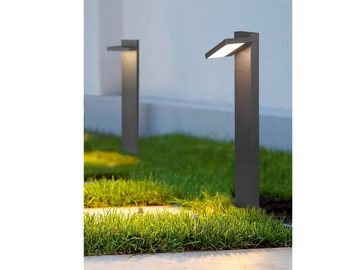 meineWunschleuchte LED Pollerleuchte, 2er Set Wegebeleuchtung für Außen Outdoor Stehlampe schwenkbar Garten Terrassen-Leuchte, Anthrazit 100cm