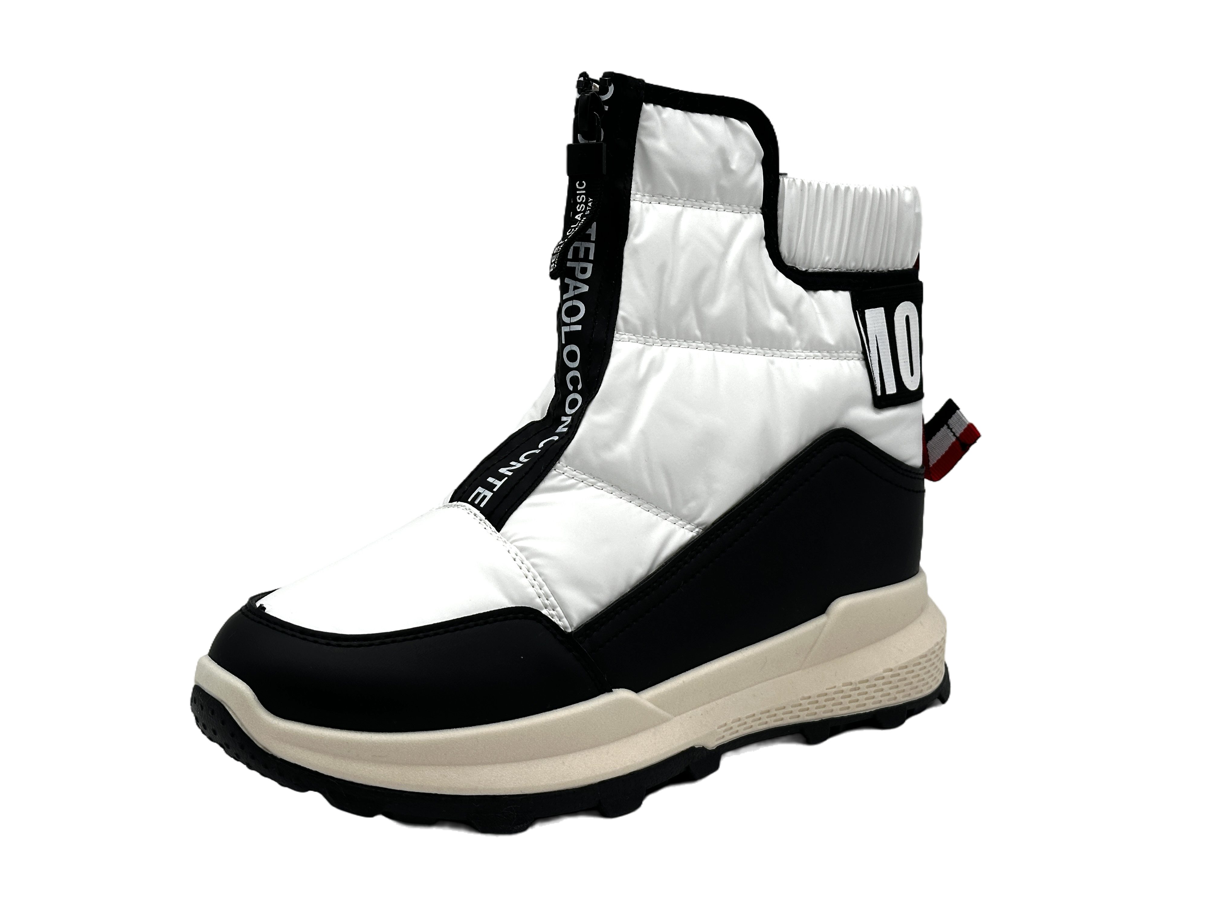 Nowaland Warme Damen Winterstiefeletten mit Reißverschluss Winterstiefelette Kunstfell-Futter und elastischer Schaft für optimalen Komfort