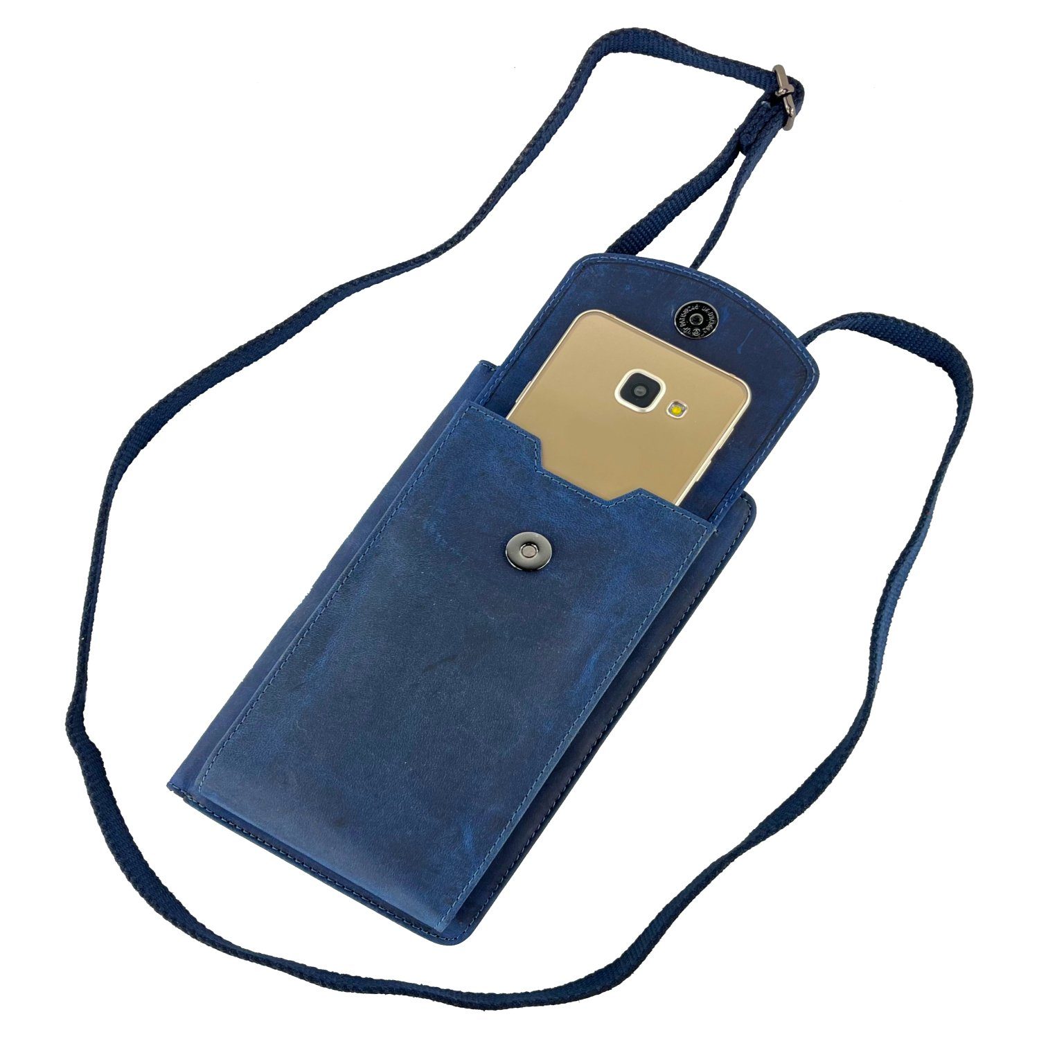 L&B Handytasche >2616< Umhängetasche & Geldbörse Crossbody, Büffelleder