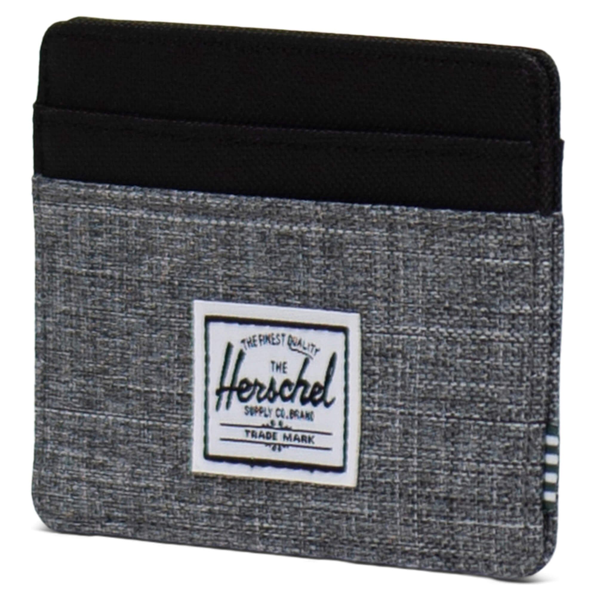 Herschel Geldbörse Charlie - Kreditkartenetui crosshatch raven 10 cm 4cc RFID (1-tlg)
