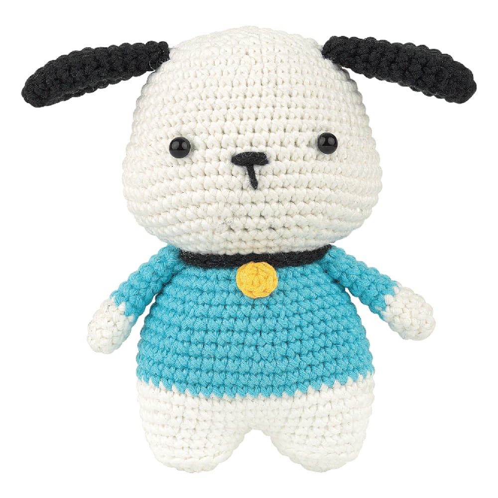 Anchor Kreativset Anchor Amigurumi Häkelkit "Walter Woof", 12,5cm, (embroidery kit by Marussia)