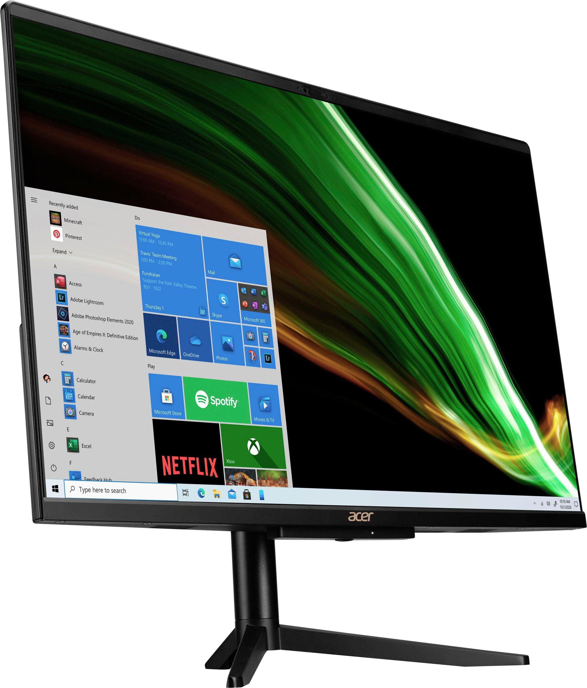 UHD All-in-One N6005, 512 Luftkühlung) Graphics, GB GB Pentium C24-1600 Zoll, PC Acer Aspire Intel 8 (23,8 SSD, RAM,