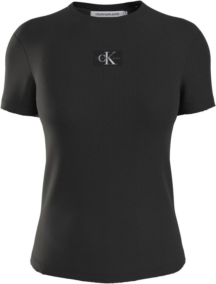 Calvin Klein Jeans T-Shirt WOVEN LABEL RIB REGULAR TEE