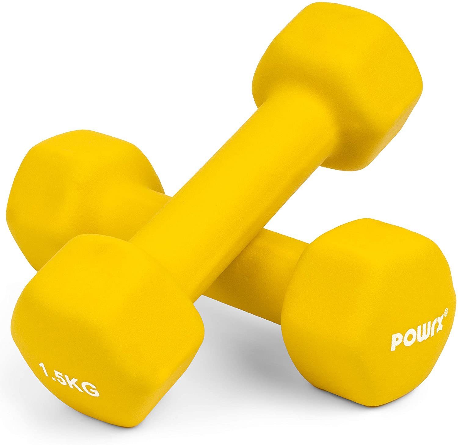 0.5 X 0,5-10kg, Workout (Paar) Kg) Sechskant Rosa Hanteln Kurzhantel Neopren 2x 0,5kg (2 inkl. POWRX
