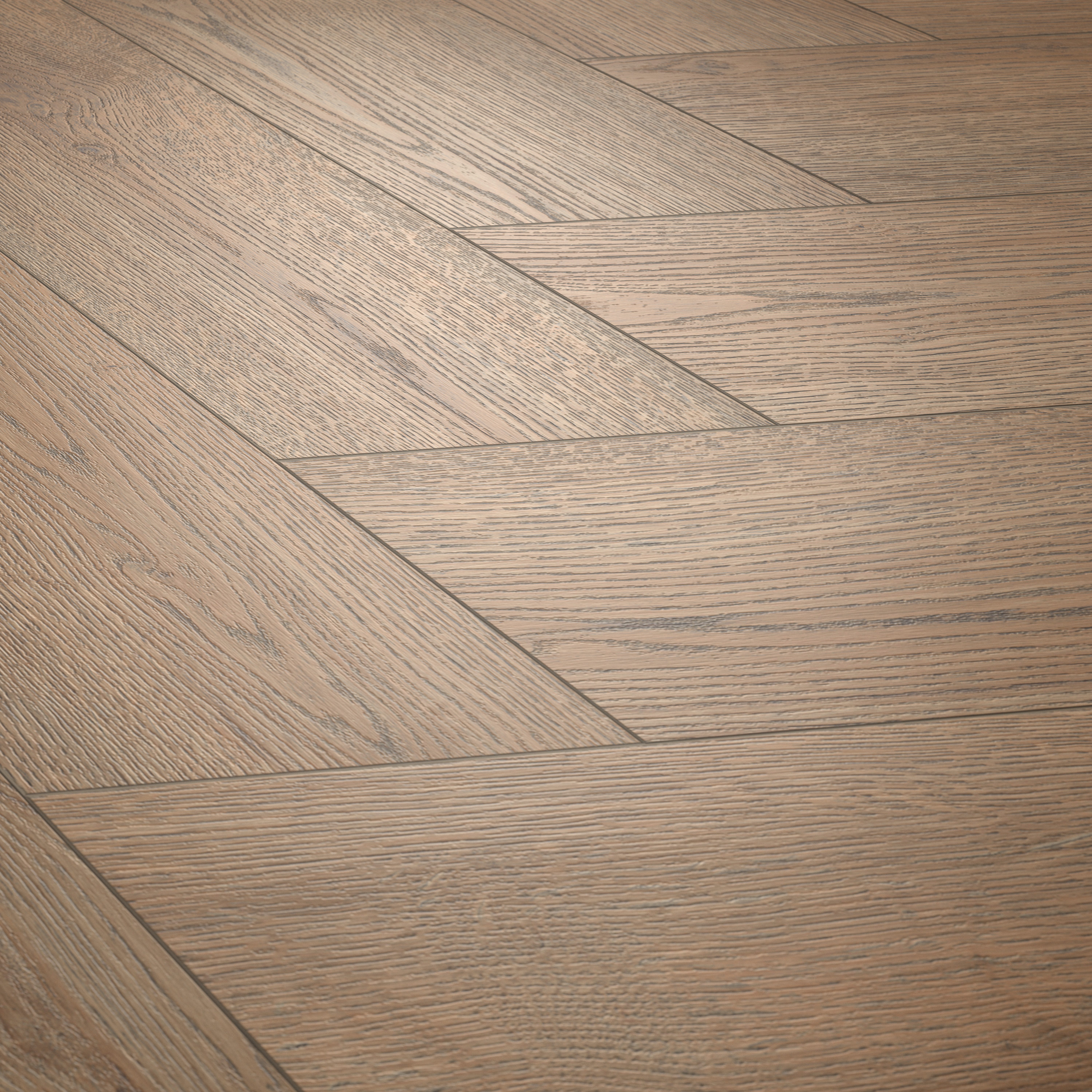 EGGER Laminat Laminat NatureSense Herringbone Fischgrät EL2190 Turin Eiche, (8mm, 1,976qm), Modern & Vielseitig