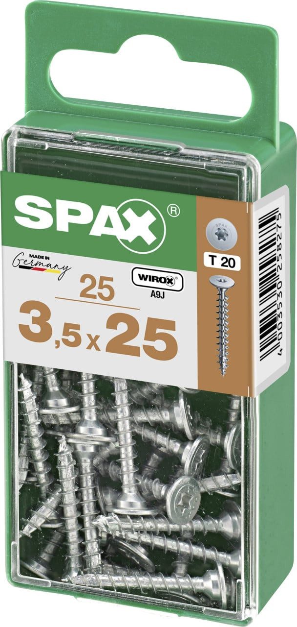 SPAX Holzbauschraube Spax Möbelbauschrauben 3.5 x 25 mm TX 20 - 25 Stk.