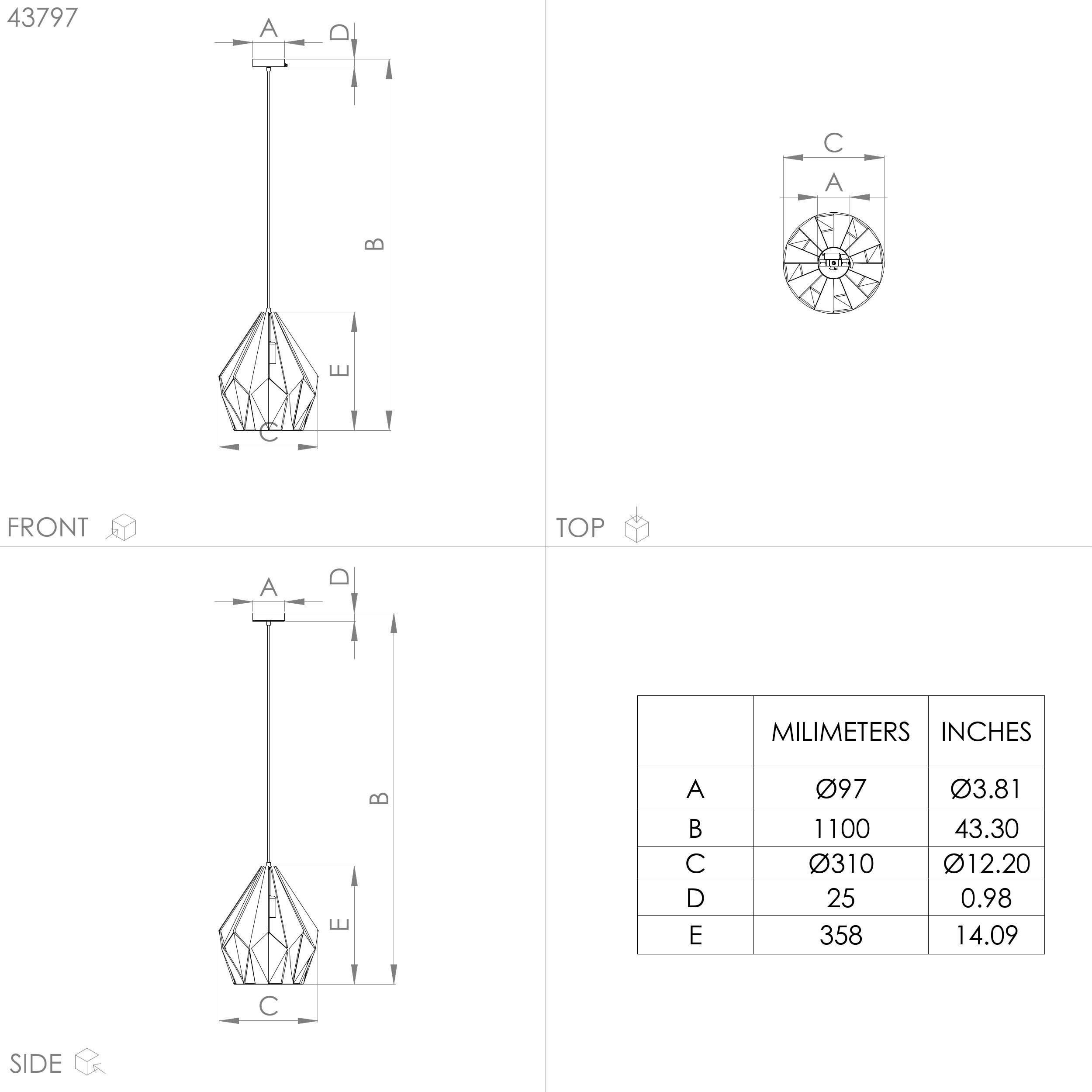 EGLO Hängeleuchte CARLTON Pendellampe, Stahl, E27, Hängelampe, Vintage, Esszimmerlampe, Leuchtmittel wechselbar, ohne Leuchtmittel, Vintage Hängelampe, Esszimmerlampe aus Metall in gold, E27, Ø 31 cm